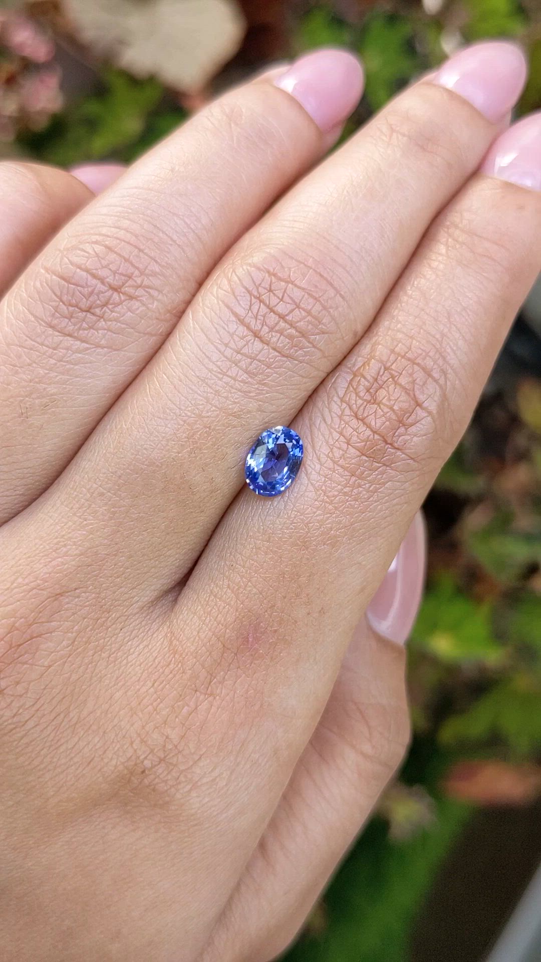1.17 Ct. Blue Sapphire from Ceylon (Sri Lanka) Size Video