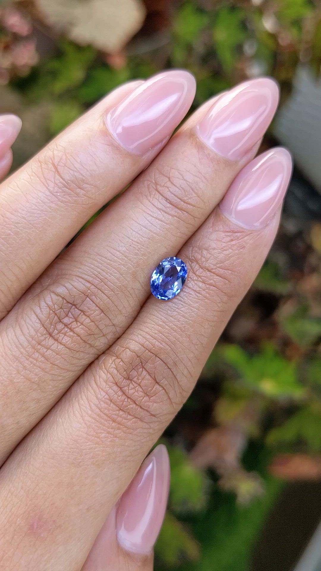 1.17 Ct. Blue Sapphire from Ceylon (Sri Lanka) Size Video