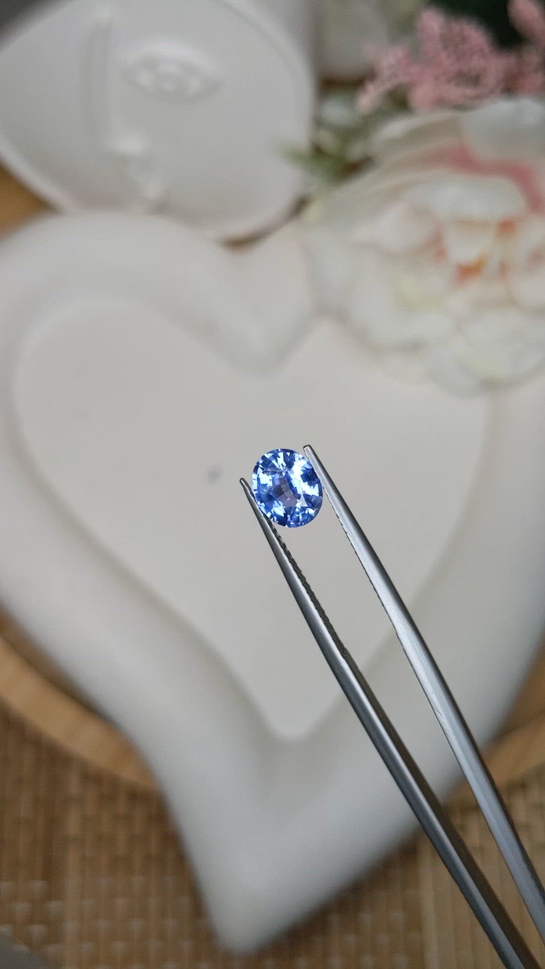 1.45 Ct. Blue Sapphire from Ceylon (Sri Lanka) Size Video