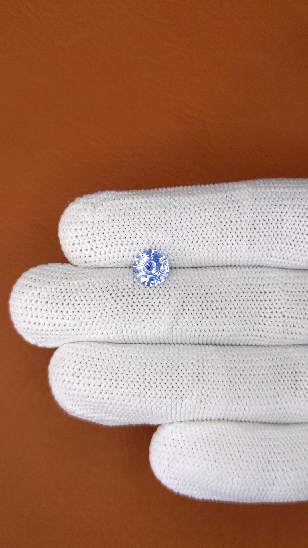 1.58 Ct. Blue Sapphire from Ceylon (Sri Lanka) Size Video
