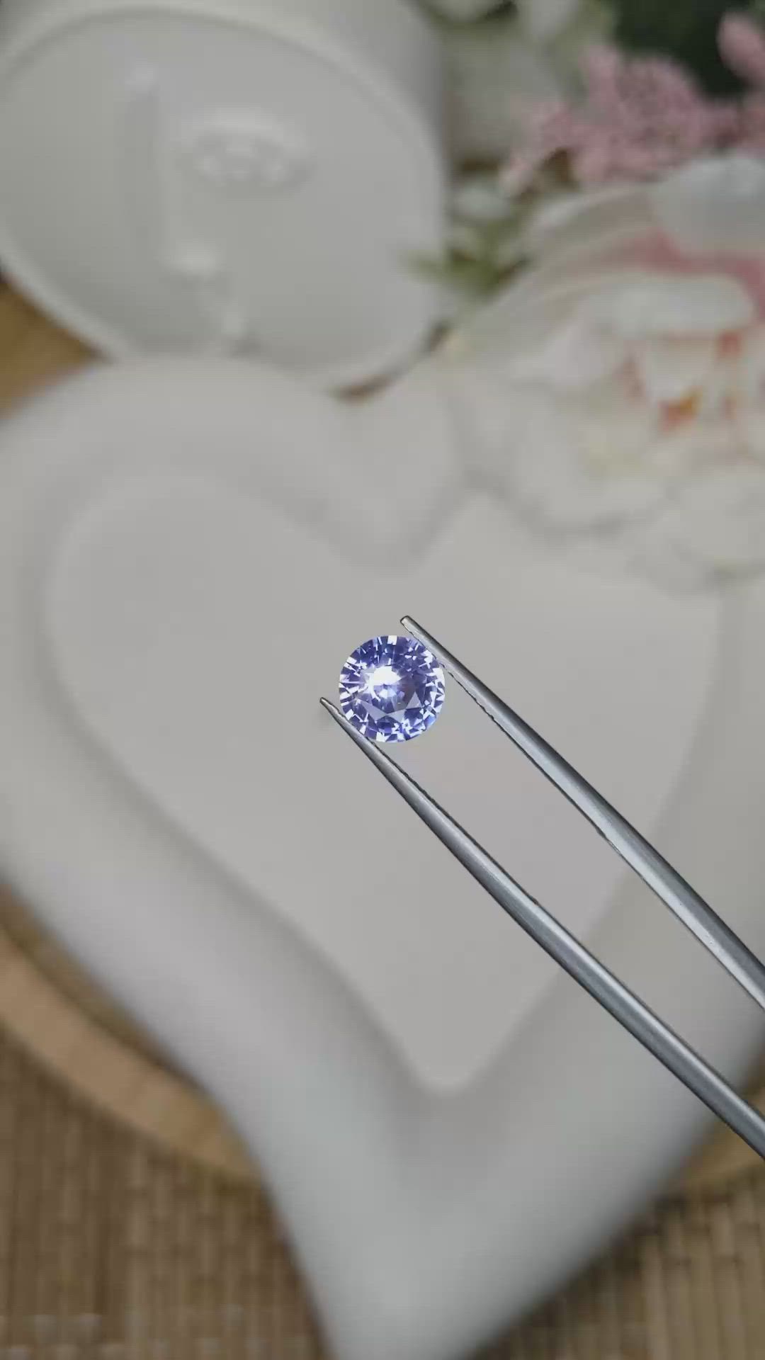 1.58 Ct. Blue Sapphire from Ceylon (Sri Lanka) Size Video