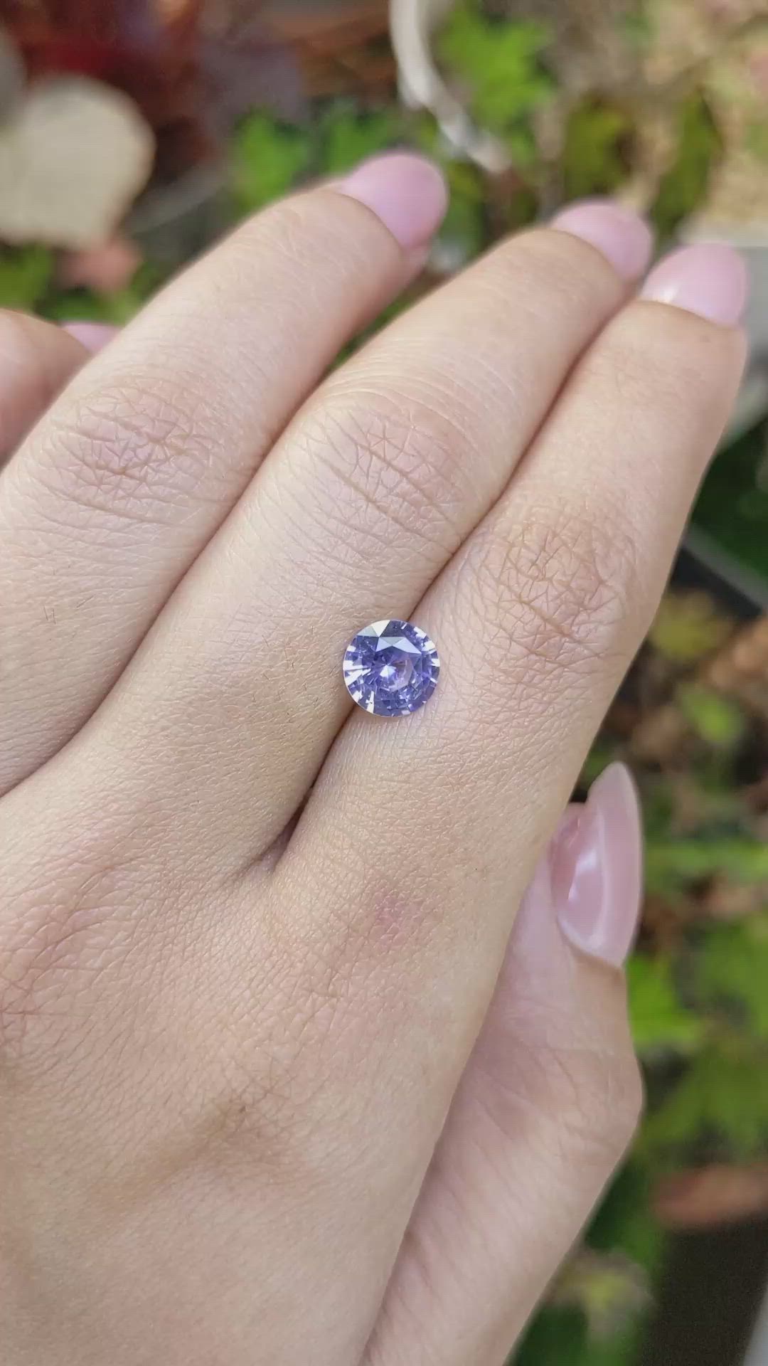 1.58 Ct. Blue Sapphire from Ceylon (Sri Lanka) Size Video