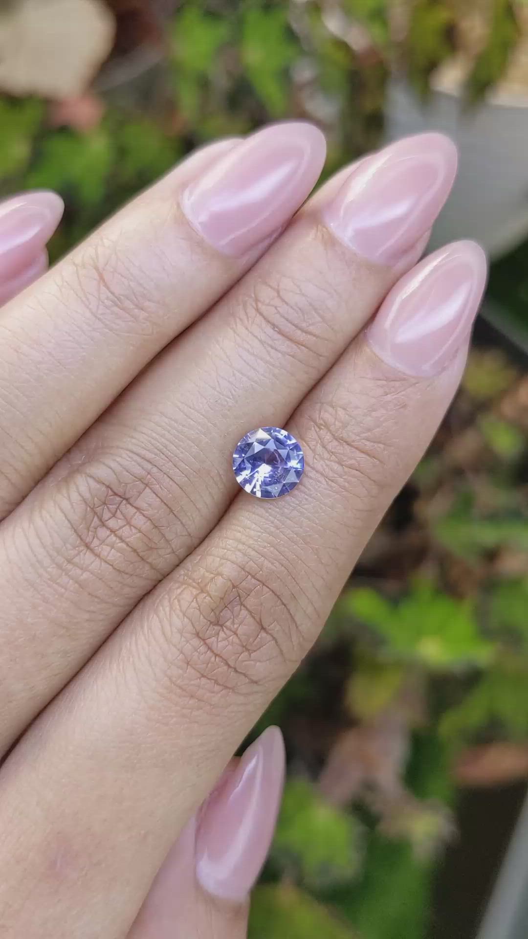 1.58 Ct. Blue Sapphire from Ceylon (Sri Lanka) Size Video