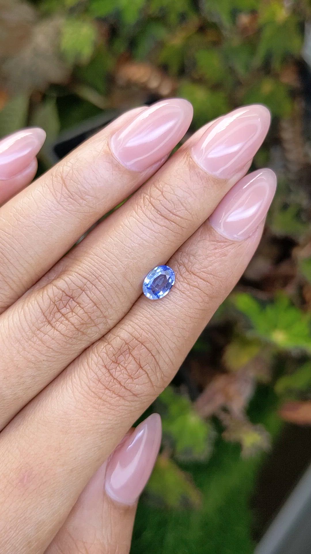 0.85 Ct. Blue Sapphire from Ceylon (Sri Lanka) Size Video