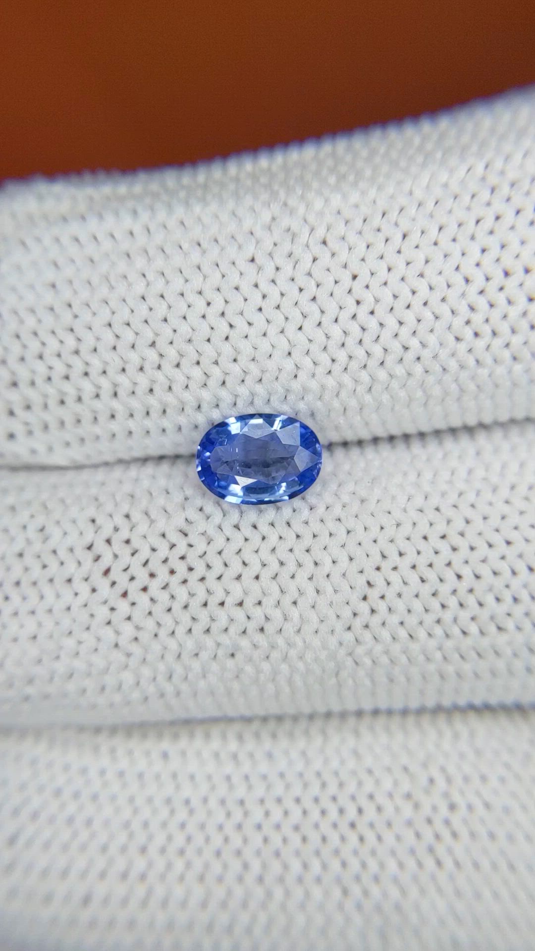 0.85 Ct. Blue Sapphire from Ceylon (Sri Lanka) Size Video