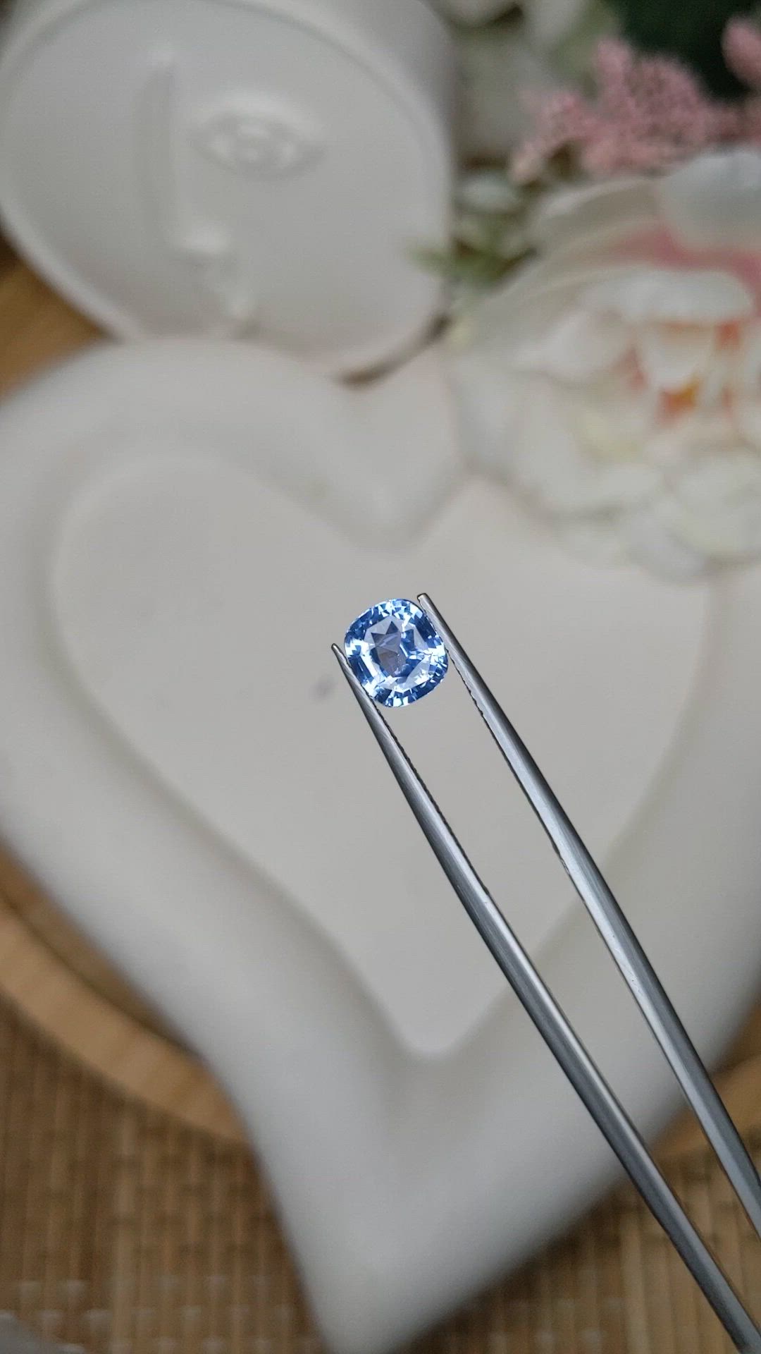 1.58 Ct. Blue Sapphire from Ceylon (Sri Lanka) Size Video