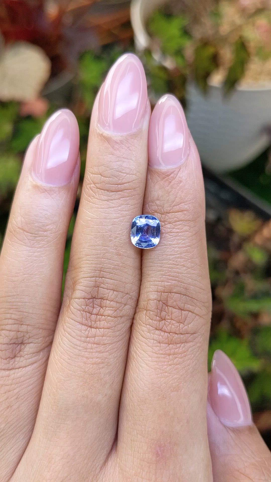 1.58 Ct. Blue Sapphire from Ceylon (Sri Lanka) Size Video