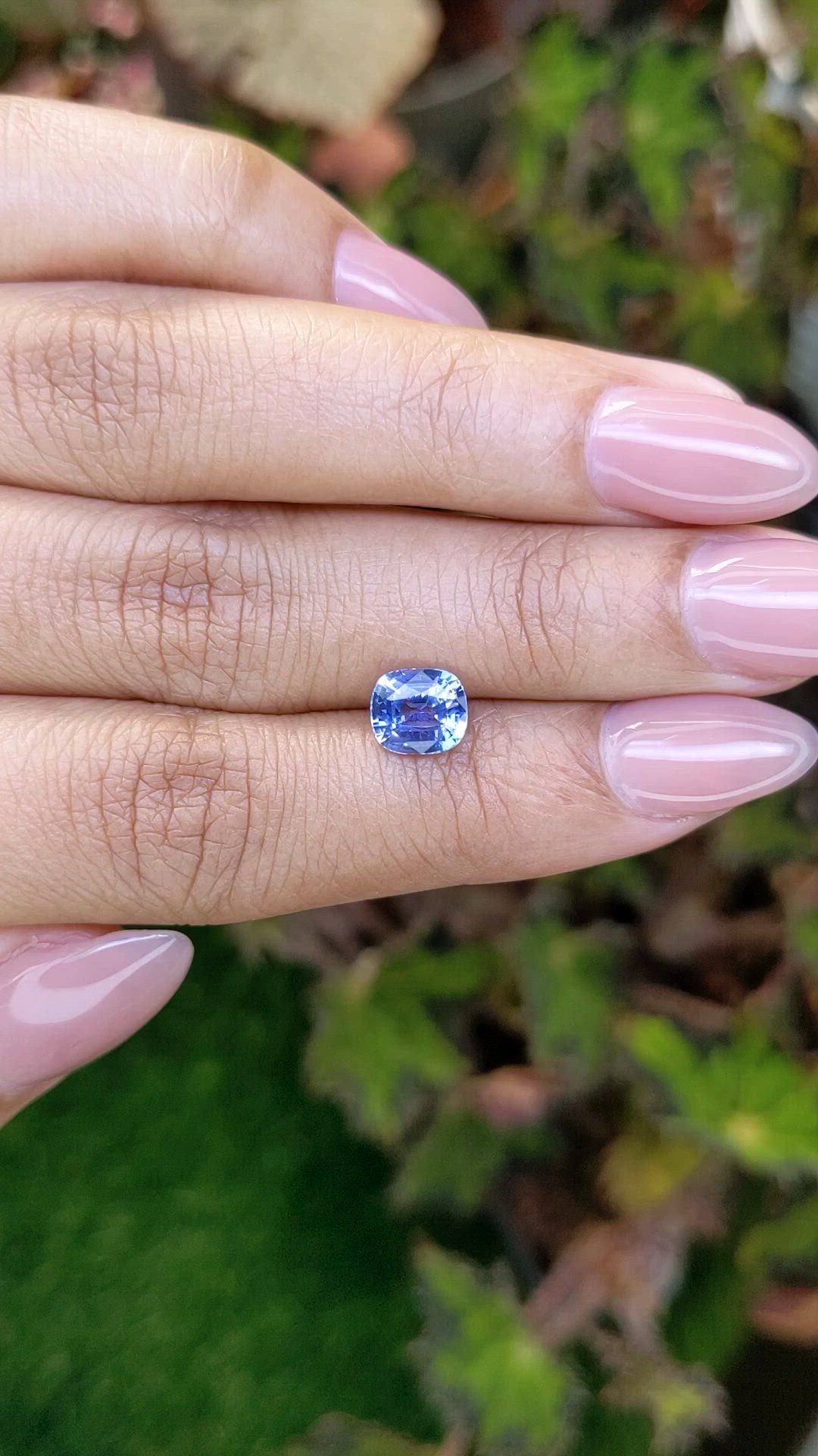 1.58 Ct. Blue Sapphire from Ceylon (Sri Lanka) Size Video