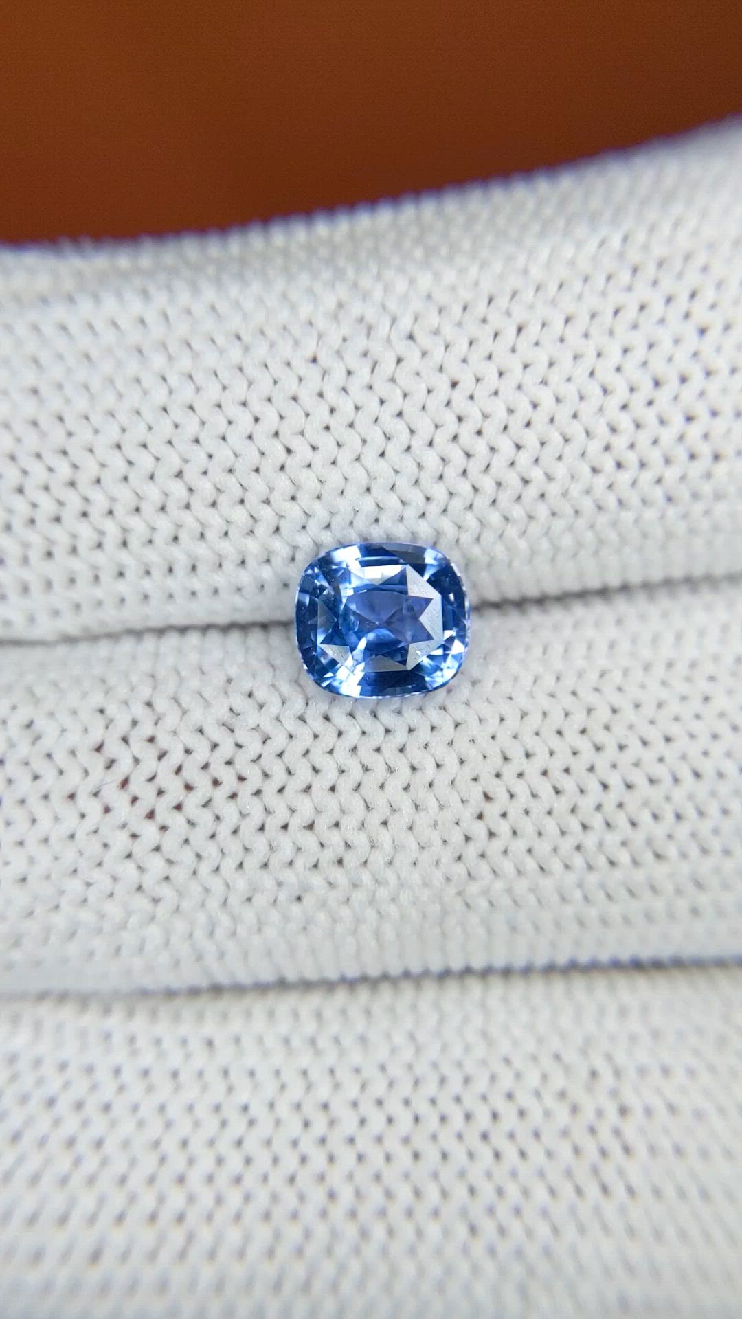 1.58 Ct. Blue Sapphire from Ceylon (Sri Lanka) Size Video