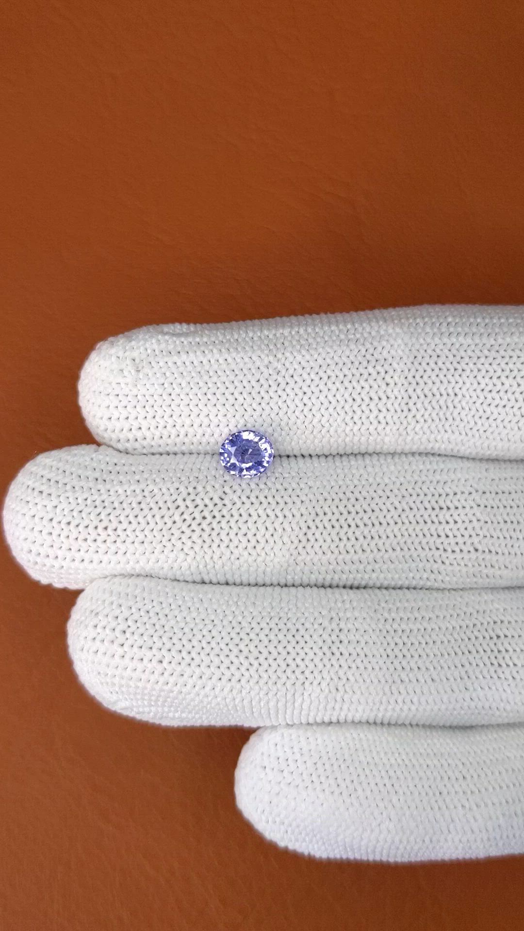 1.04 Ct. Purple Sapphire from Ceylon (Sri Lanka) Size Video