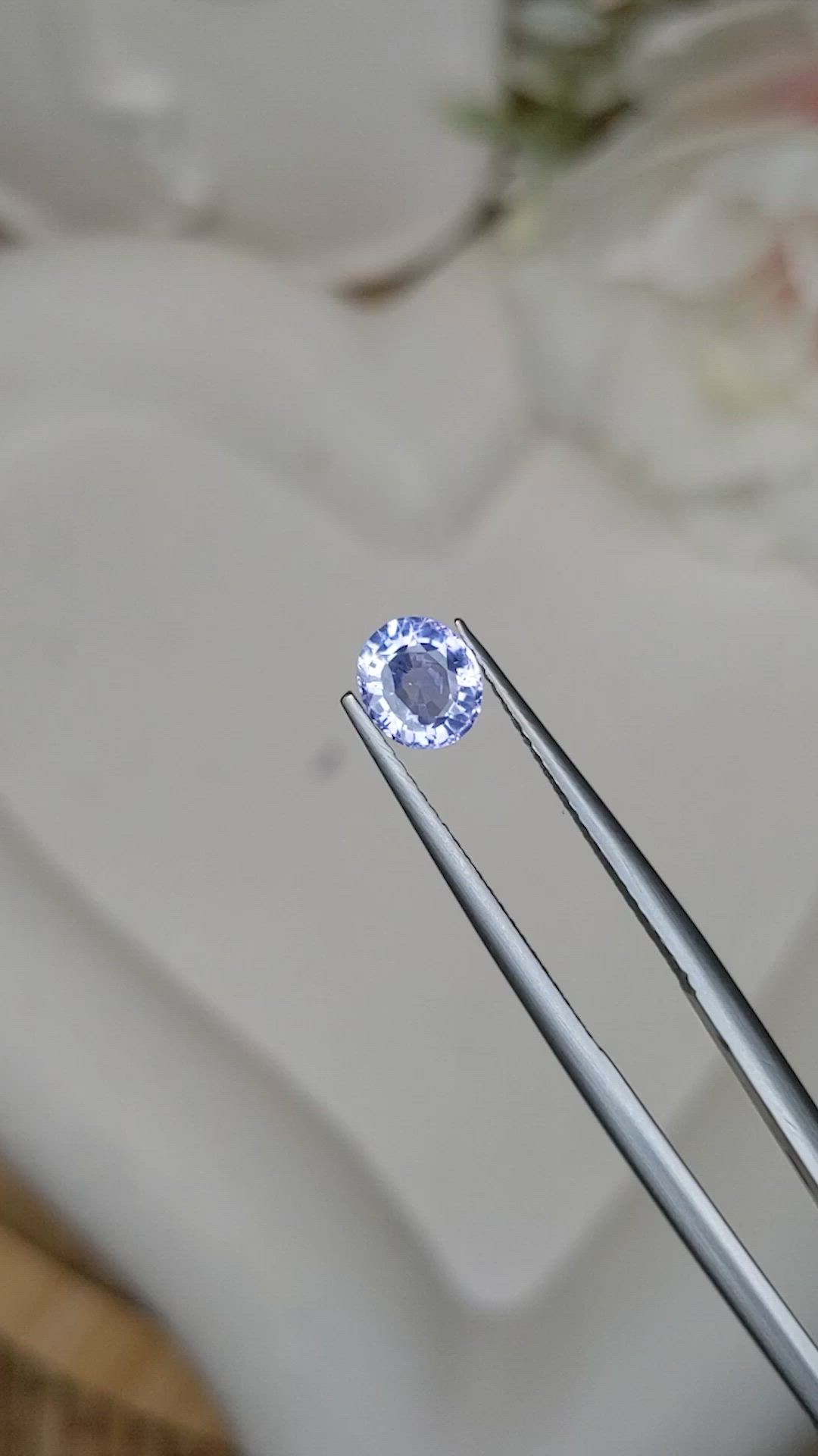 1.04 Ct. Purple Sapphire from Ceylon (Sri Lanka) Size Video