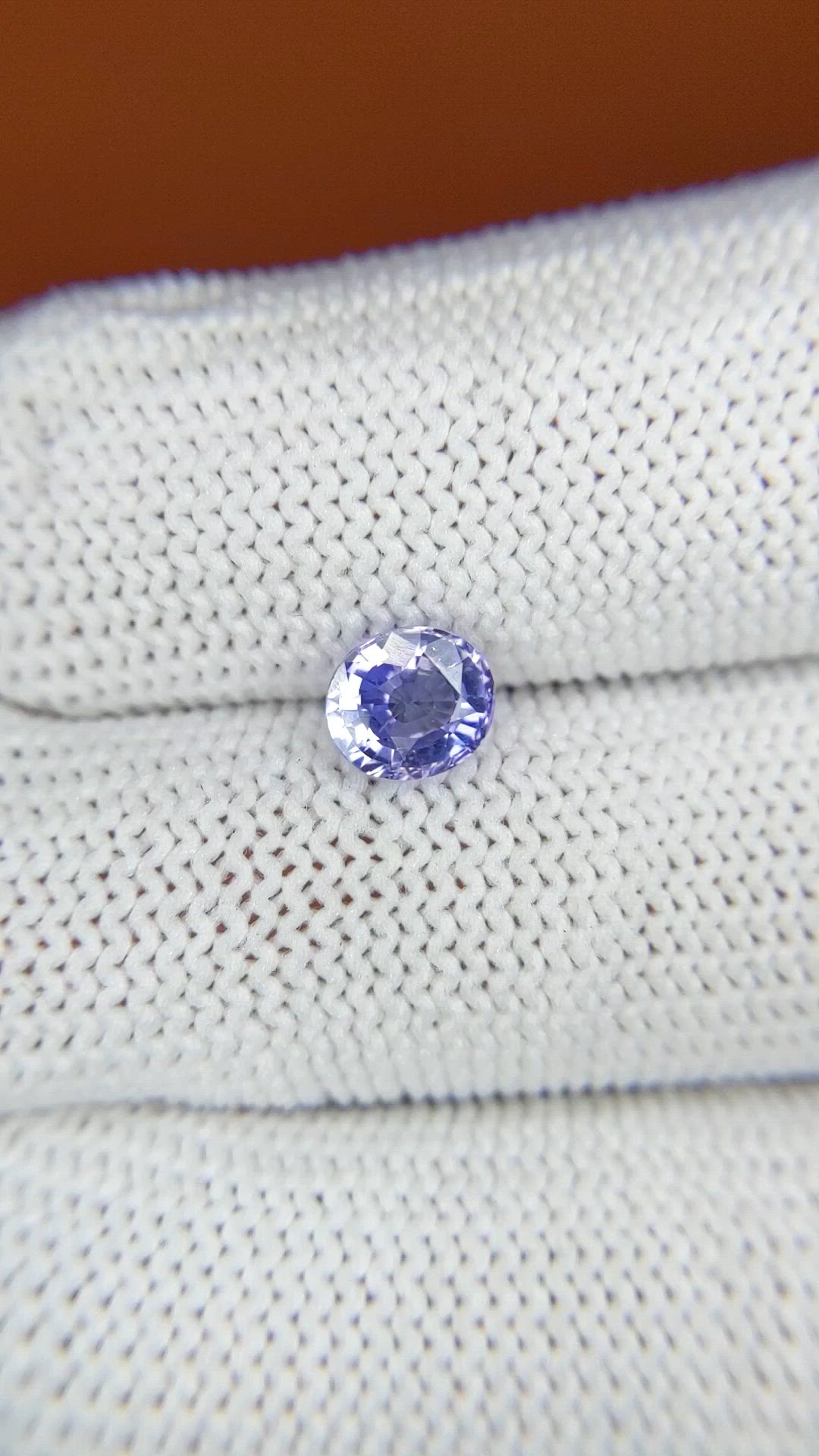 1.04 Ct. Purple Sapphire from Ceylon (Sri Lanka) Size Video