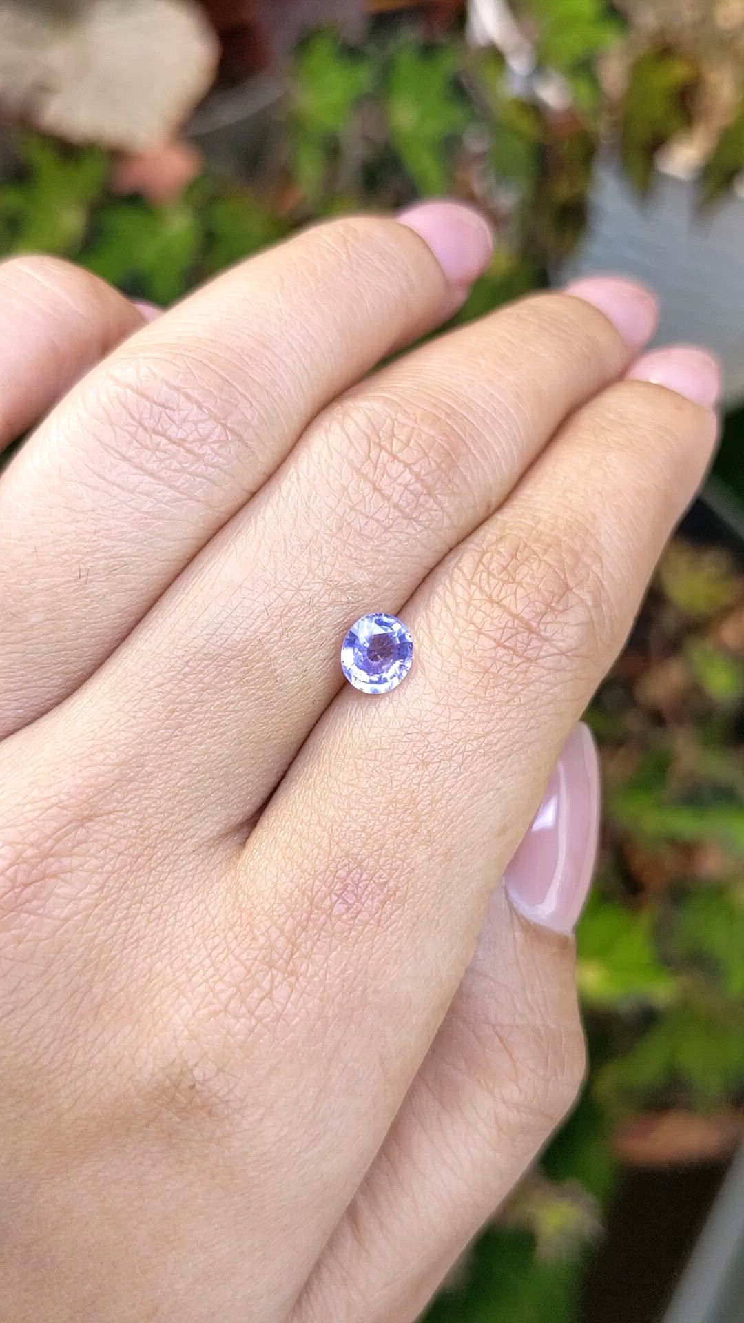 1.04 Ct. Purple Sapphire from Ceylon (Sri Lanka) Size Video
