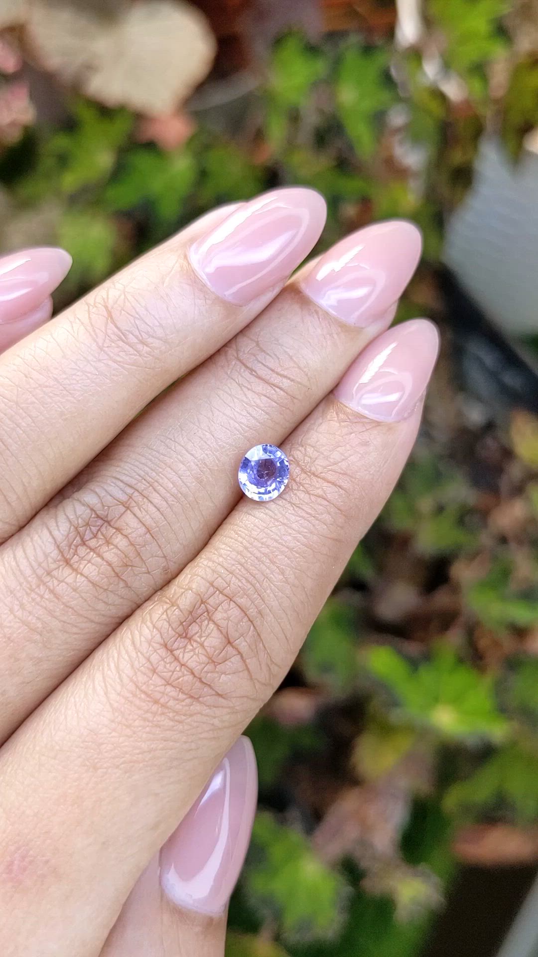 1.04 Ct. Purple Sapphire from Ceylon (Sri Lanka) Size Video