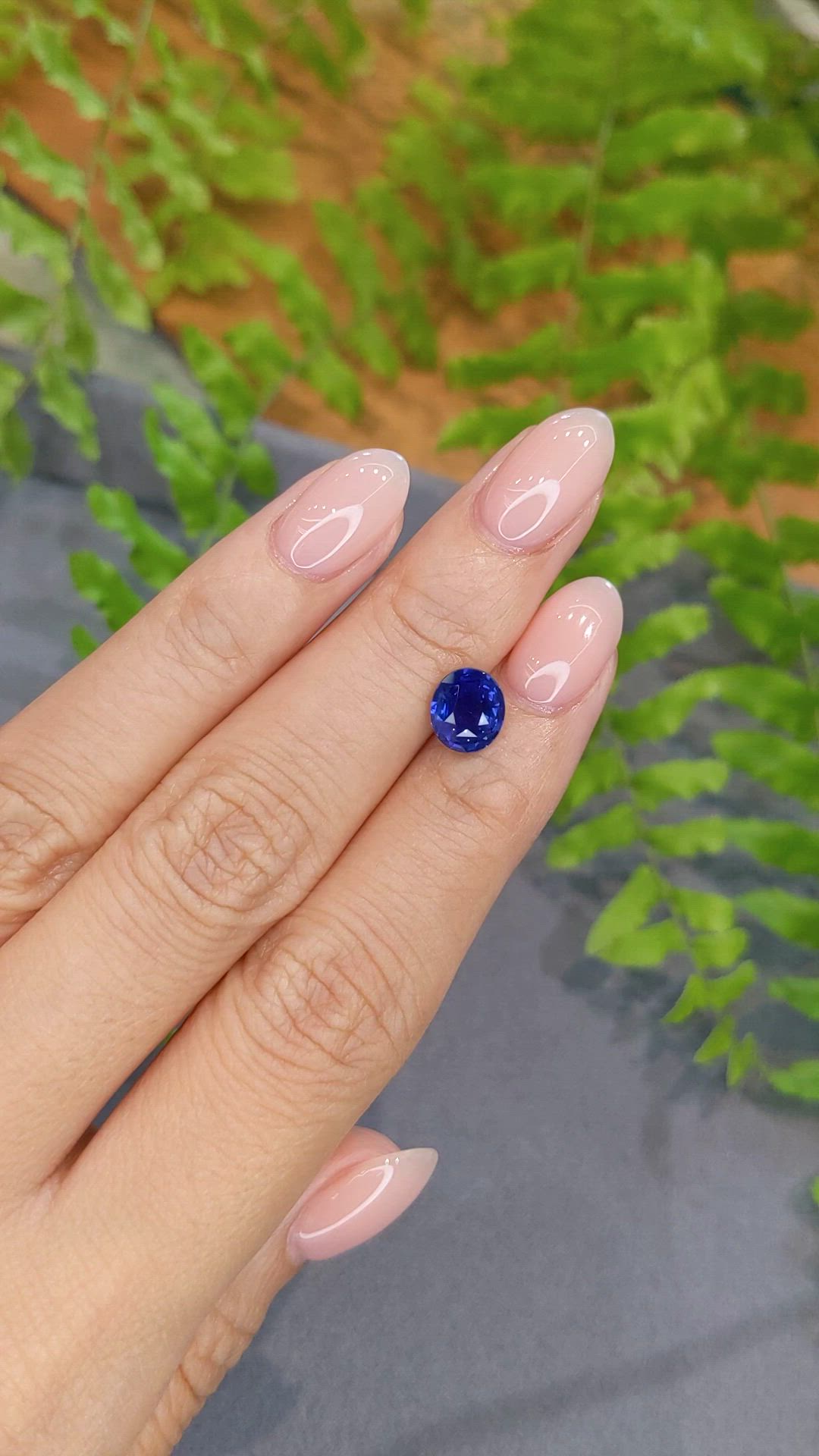 2.08 Ct. Blue Sapphire from Madagascar Size Video