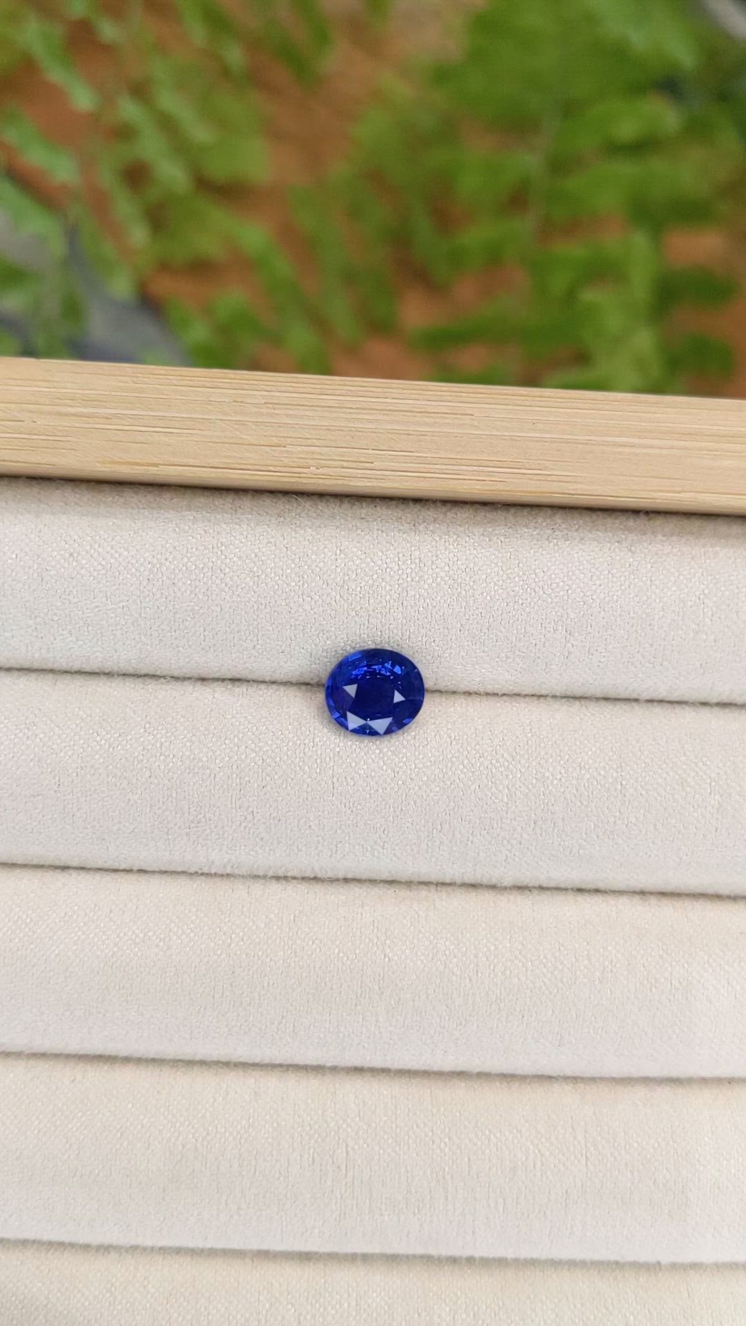 2.08 Ct. Blue Sapphire from Madagascar Size Video