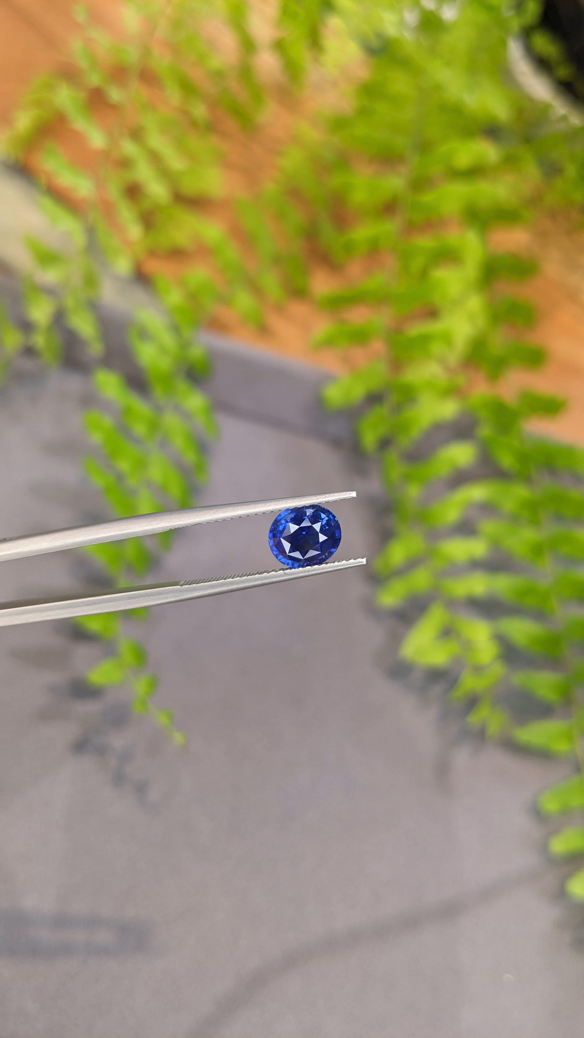 2.08 Ct. Blue Sapphire from Madagascar Size Video