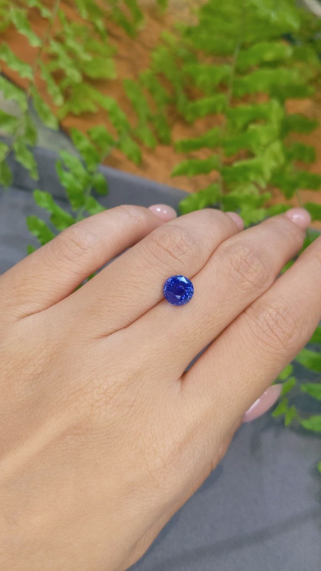 2.54 Ct. Blue Sapphire from Madagascar Size Video