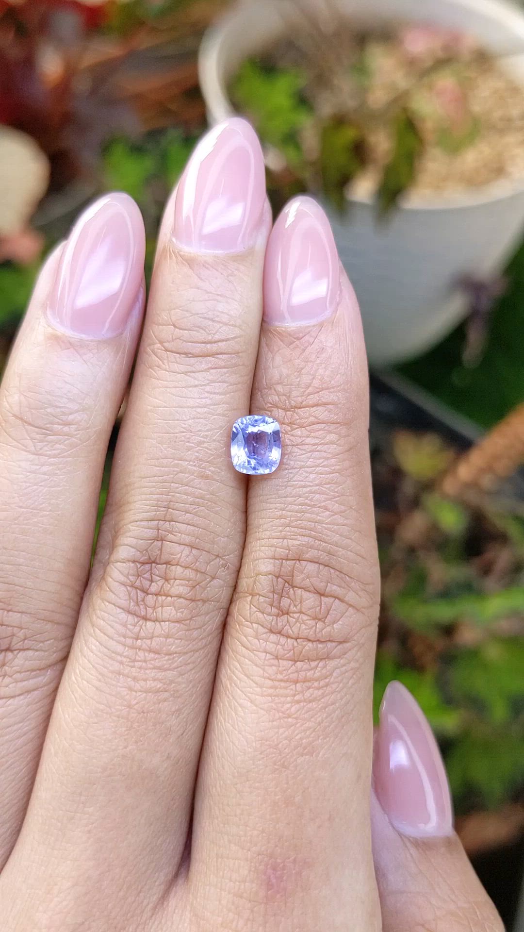 1.34 Ct. Purple Sapphire from Ceylon (Sri Lanka) Size Video