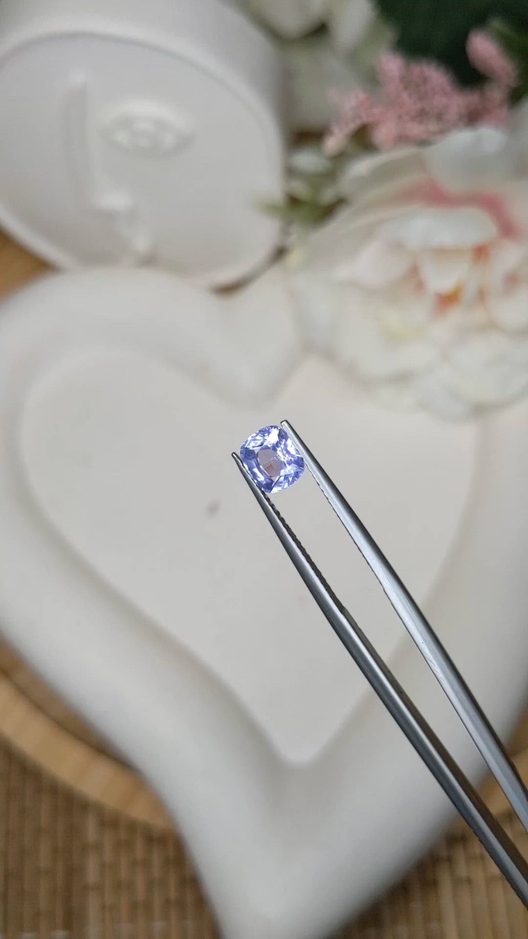 1.34 Ct. Purple Sapphire from Ceylon (Sri Lanka) Size Video