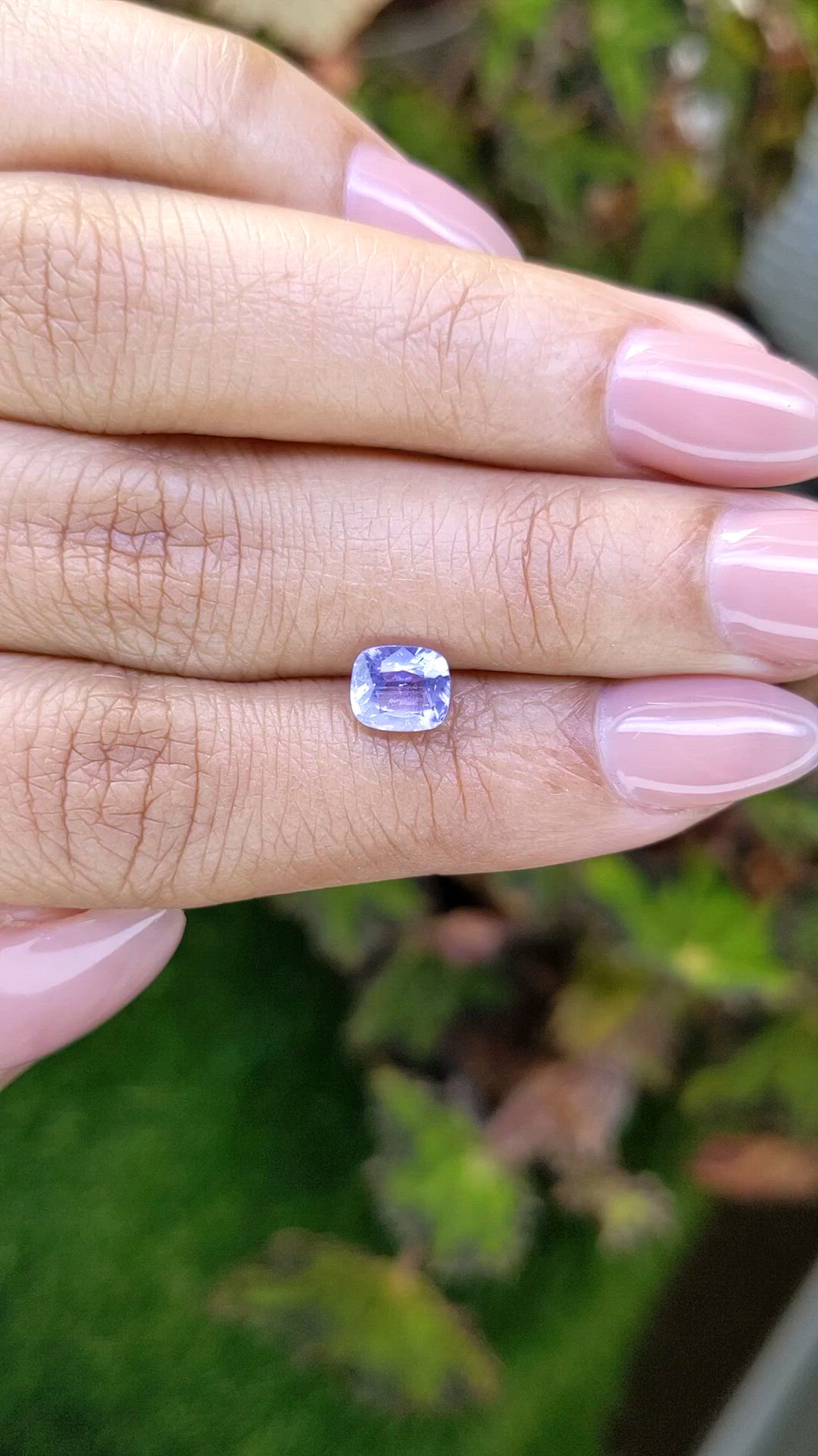 1.34 Ct. Purple Sapphire from Ceylon (Sri Lanka) Size Video