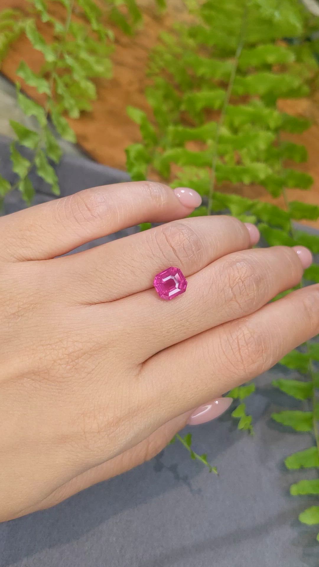 3.04 Ct. Pink Sapphire from Ceylon (Sri Lanka) Size Video