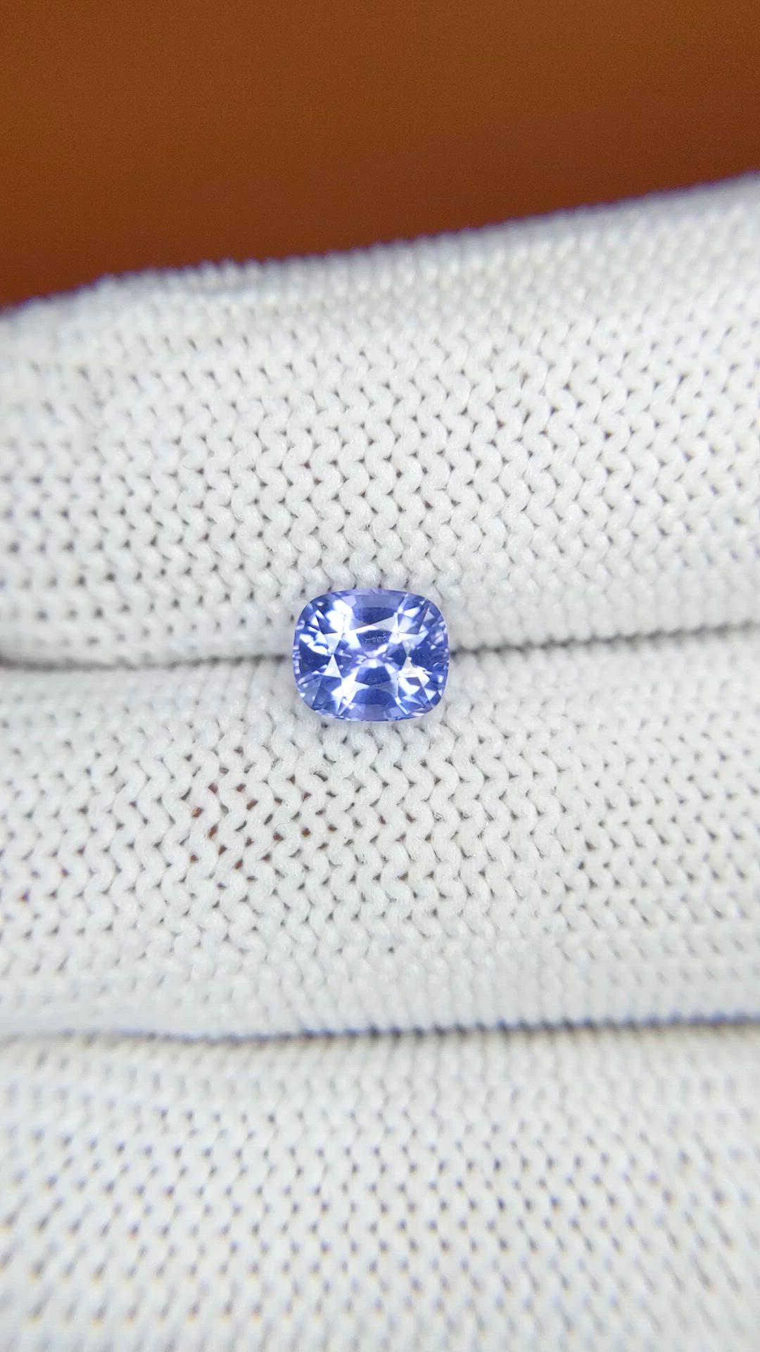 1.09 Ct. Violet Sapphire from Ceylon (Sri Lanka) Size Video
