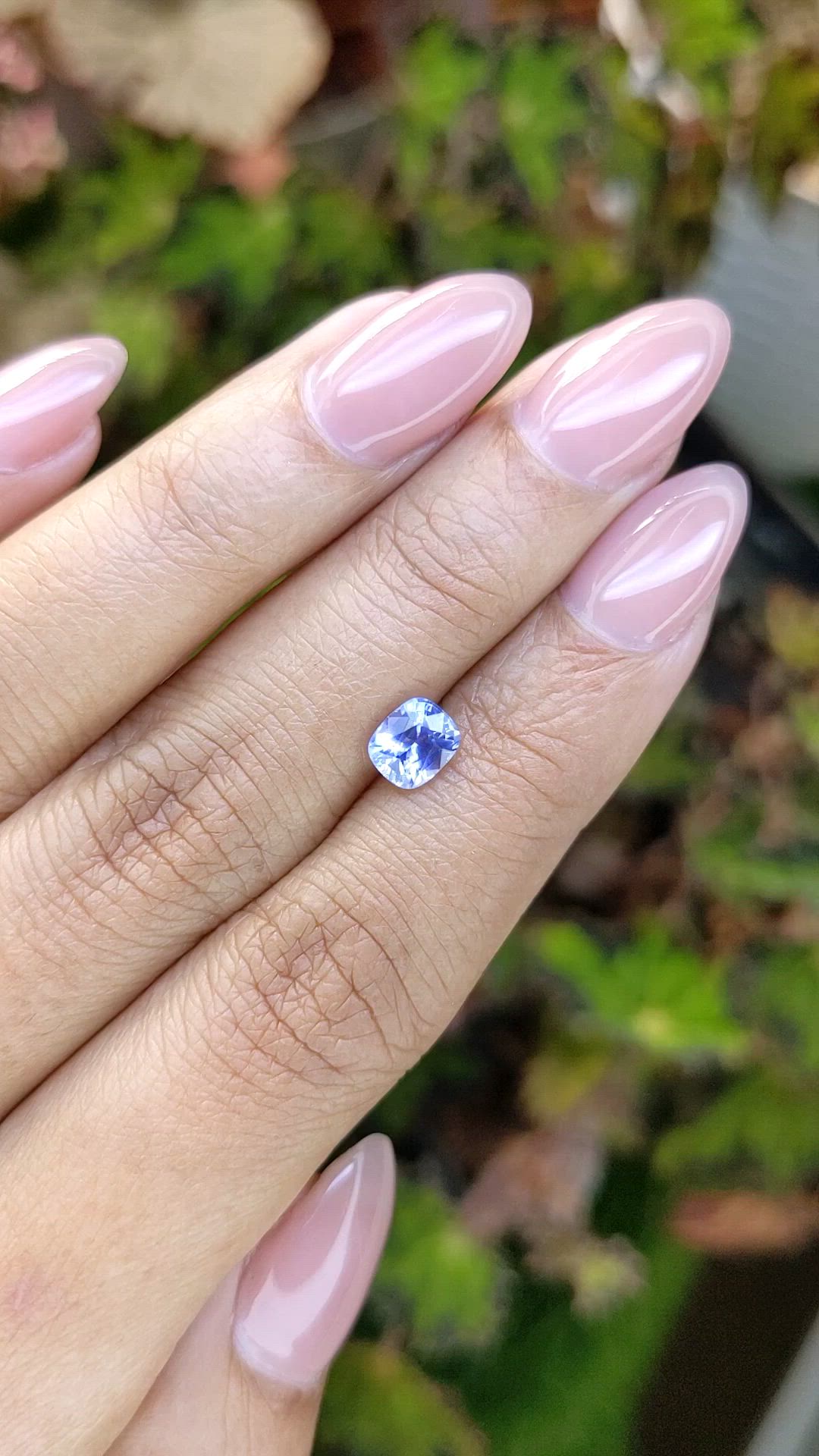 1.09 Ct. Violet Sapphire from Ceylon (Sri Lanka) Size Video