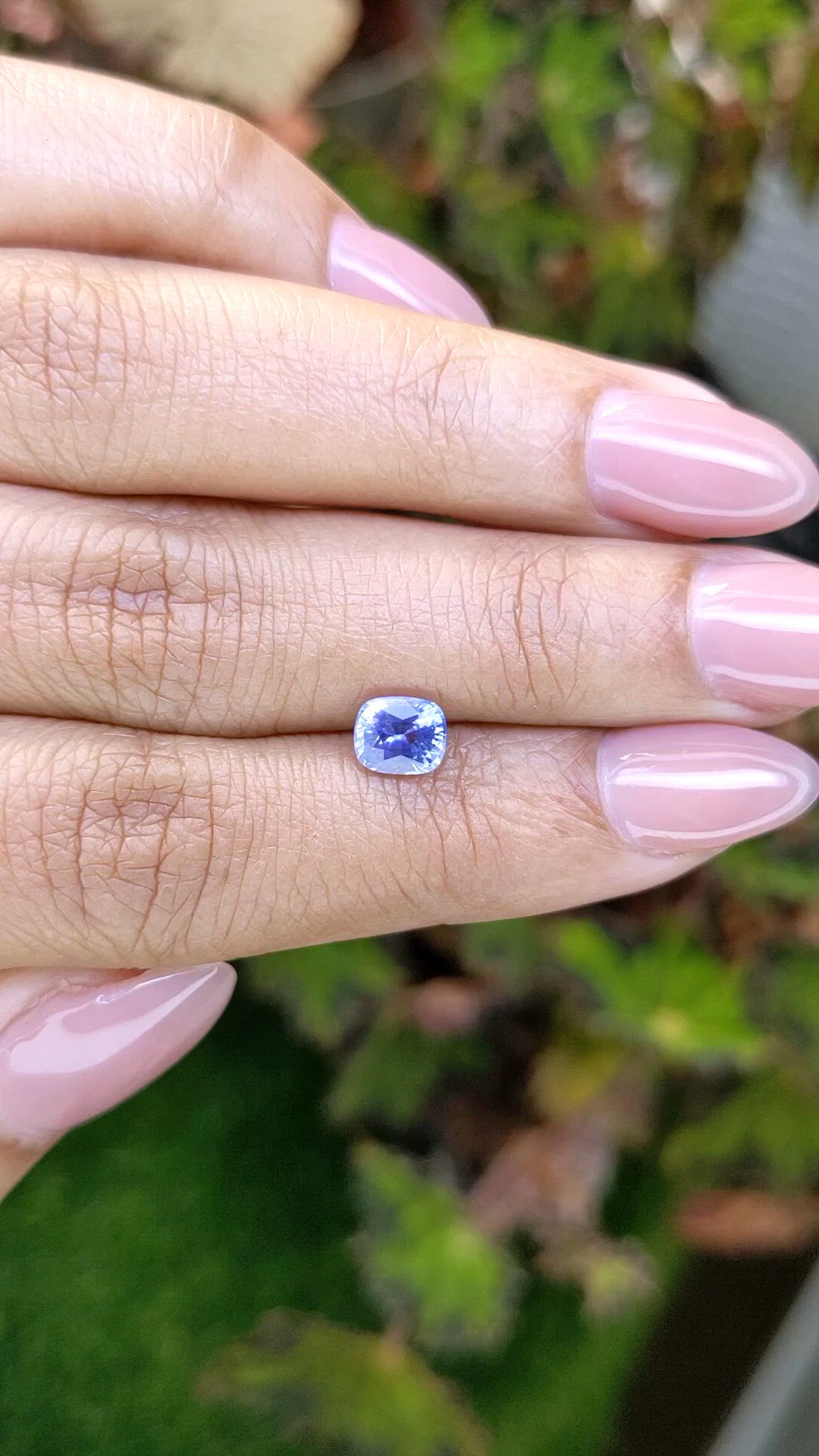 1.09 Ct. Violet Sapphire from Ceylon (Sri Lanka) Size Video