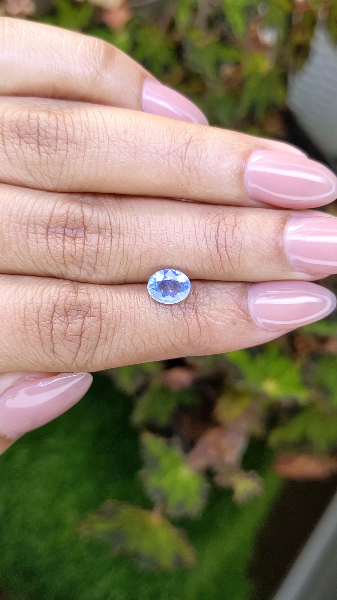 1.36 Ct. Blue Sapphire from Ceylon (Sri Lanka) Size Video