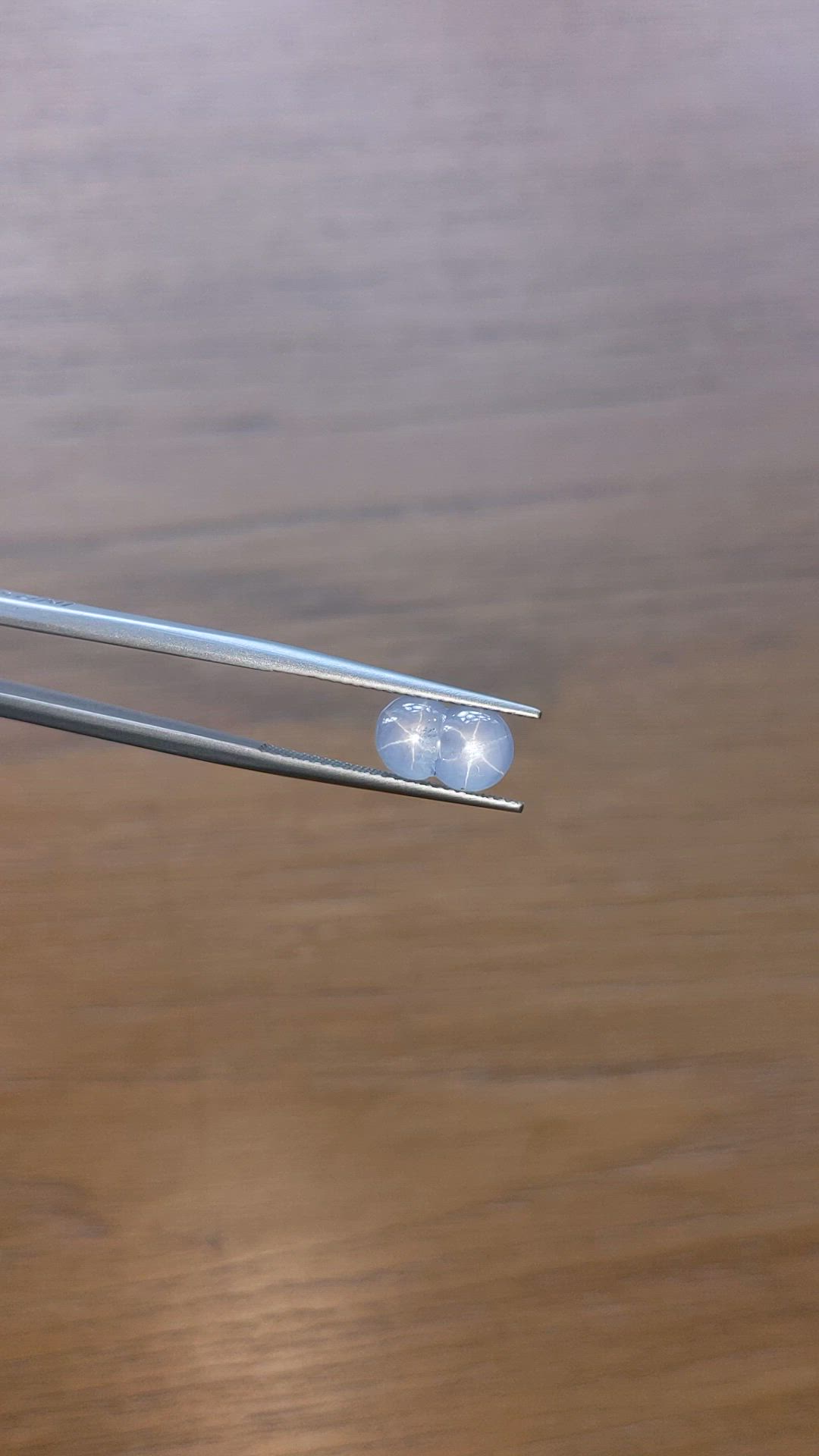 4.43 Ct. Bluish Grey Star Sapphire from Ceylon (Sri Lanka) Size Video
