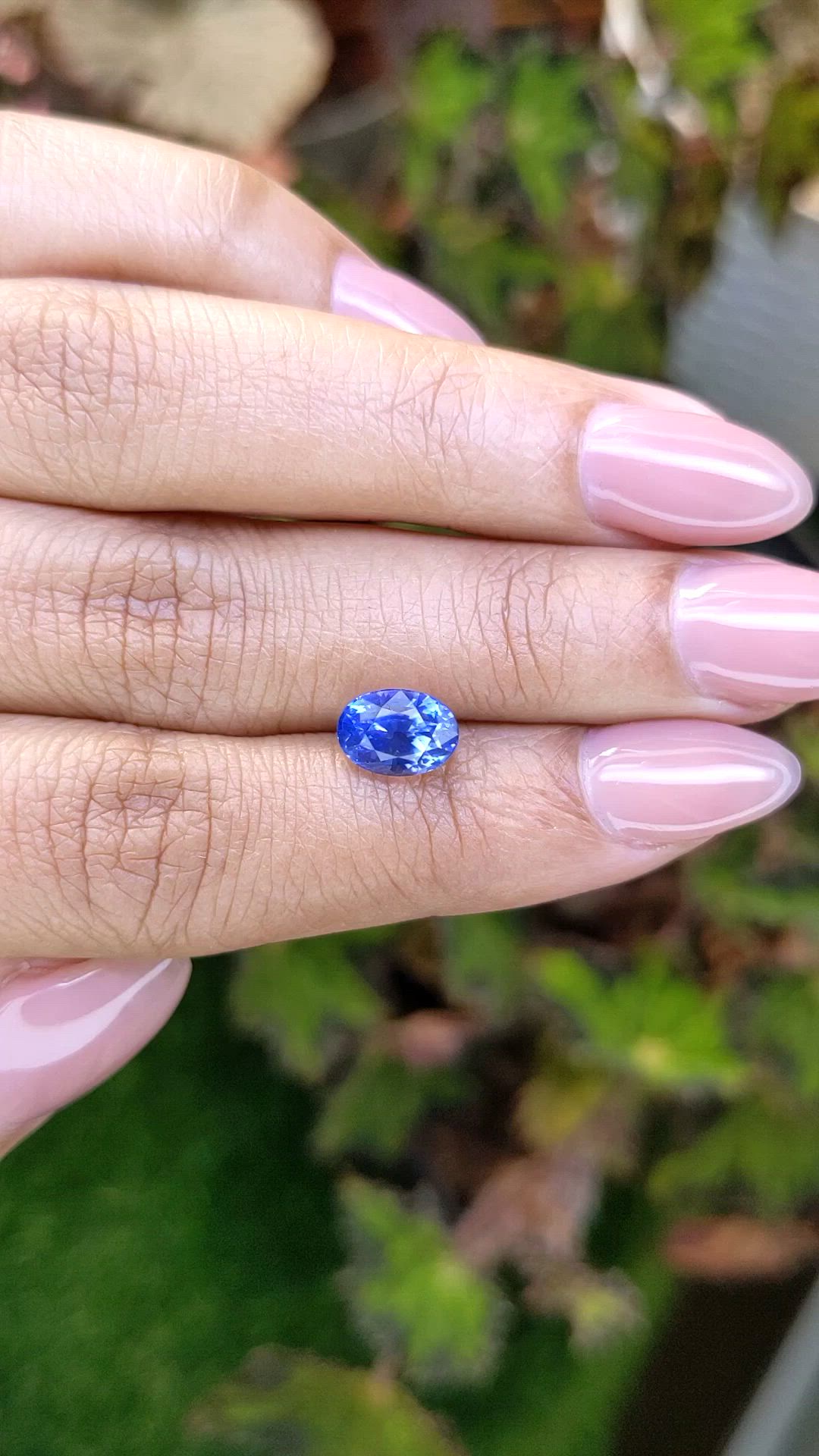 2.45 Ct. Blue Sapphire from Ceylon (Sri Lanka) Size Video