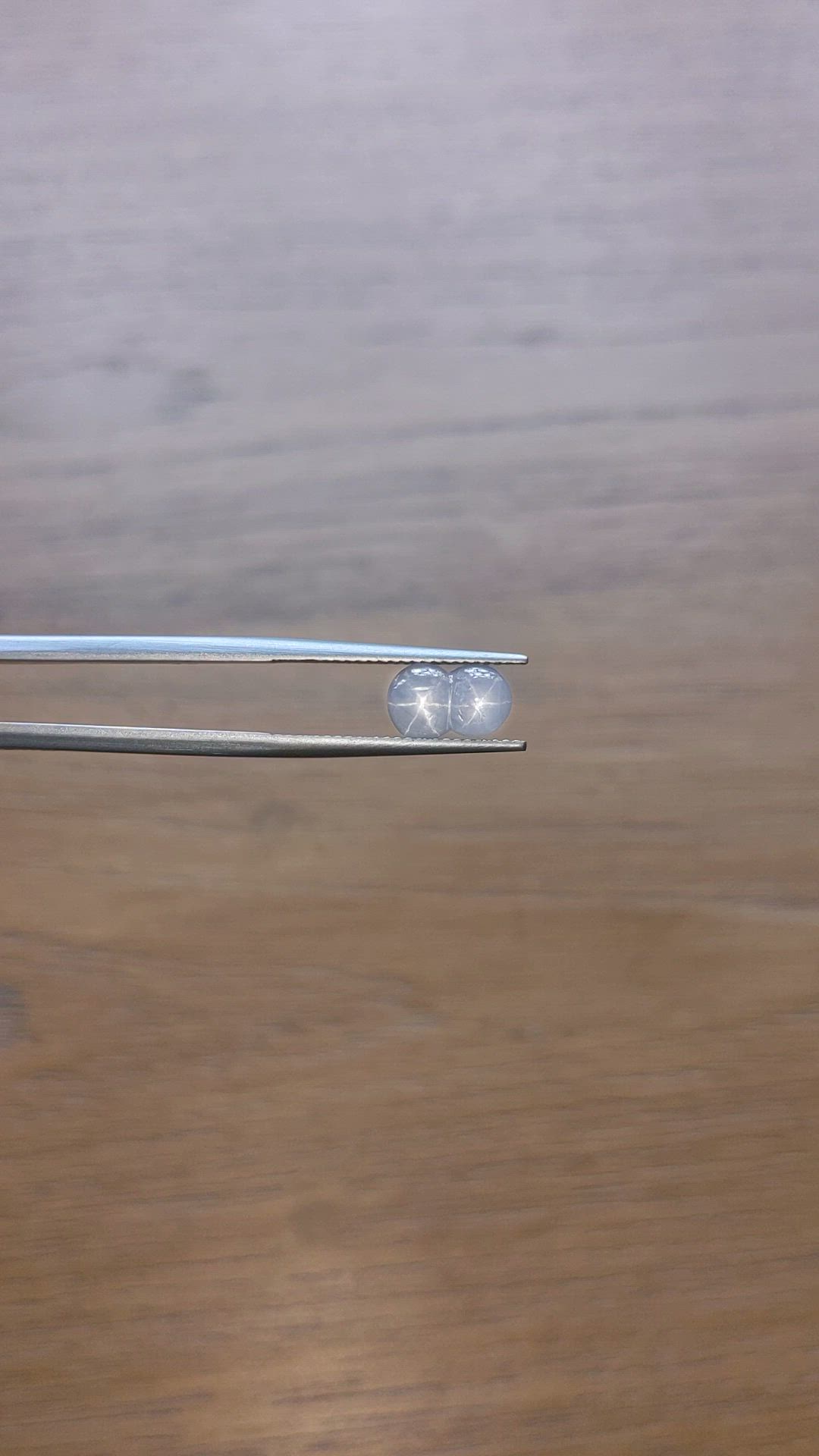 2.39 Ct. Bluish Grey Star Sapphire from Ceylon (Sri Lanka) Size Video