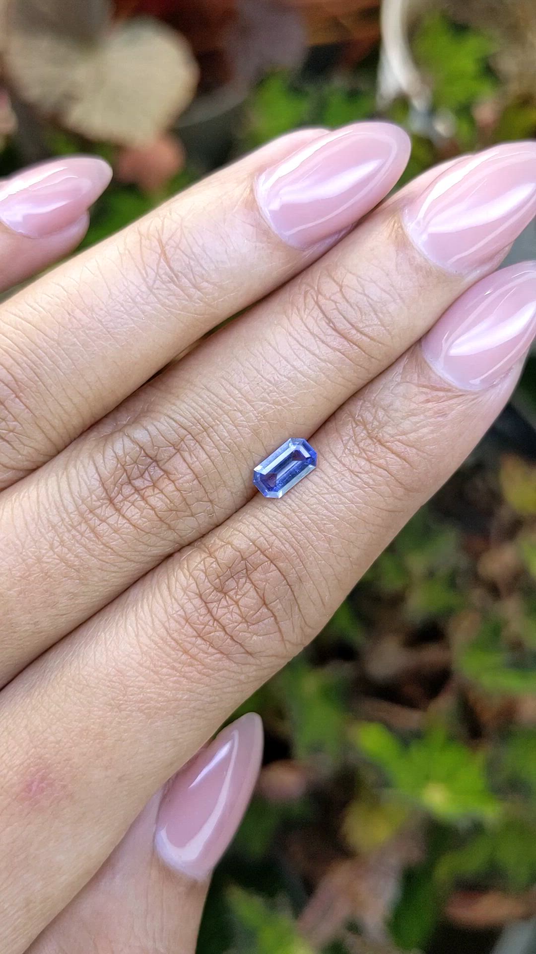 0.67 Ct. Blue Sapphire from Ceylon (Sri Lanka) Size Video