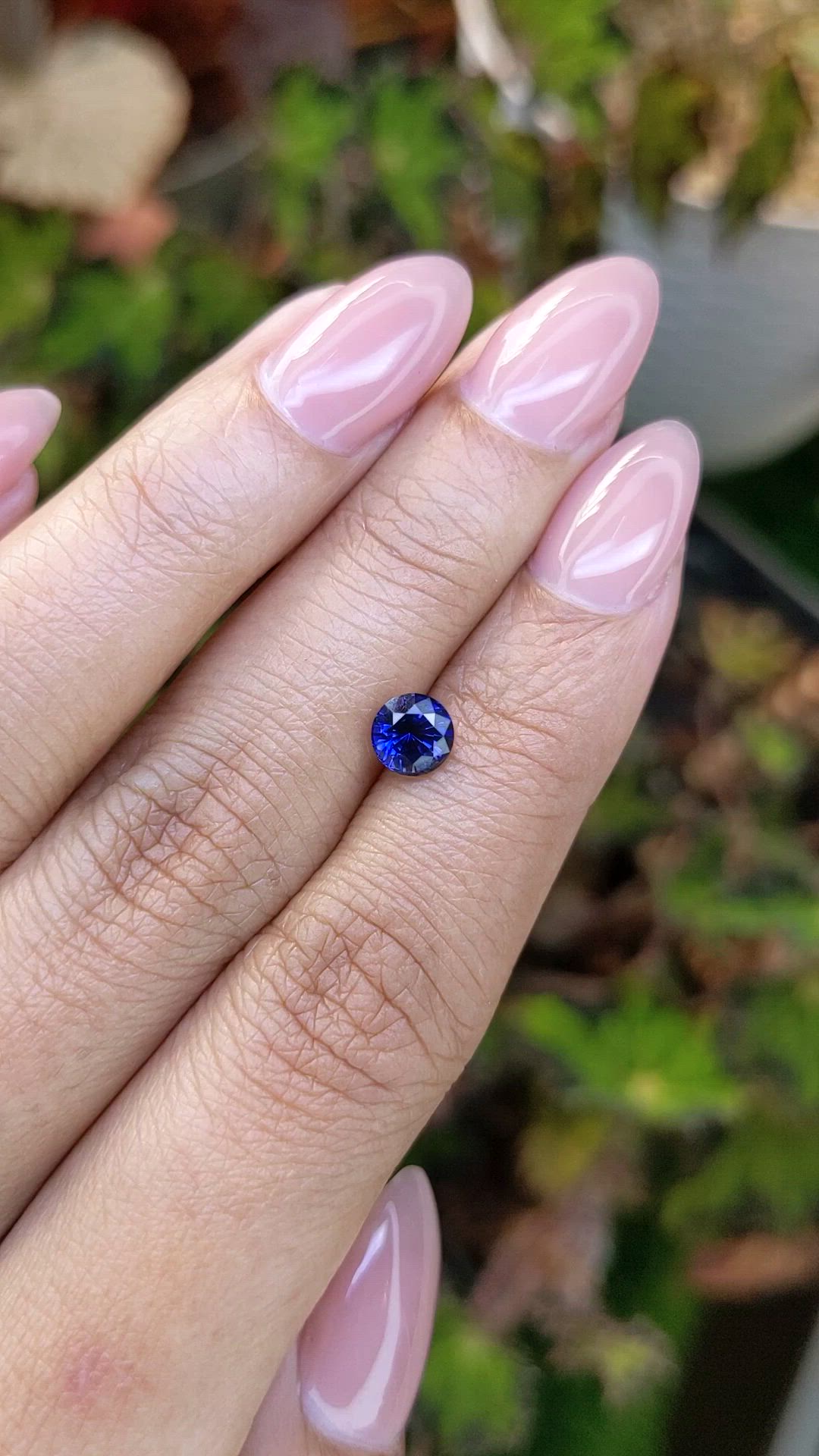 0.97 Ct. Blue Sapphire from Ceylon (Sri Lanka) Size Video
