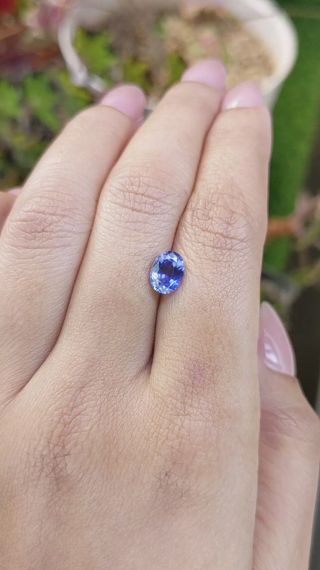 1.64 Ct. Blue Sapphire from Ceylon (Sri Lanka) Size Video