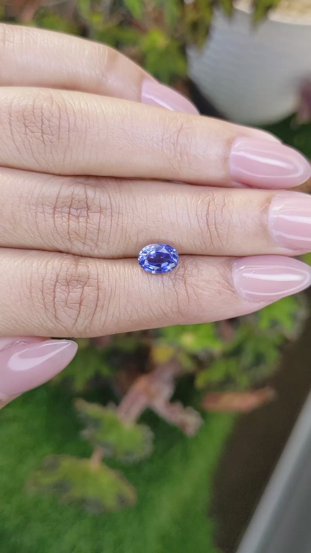 1.64 Ct. Blue Sapphire from Ceylon (Sri Lanka) Size Video