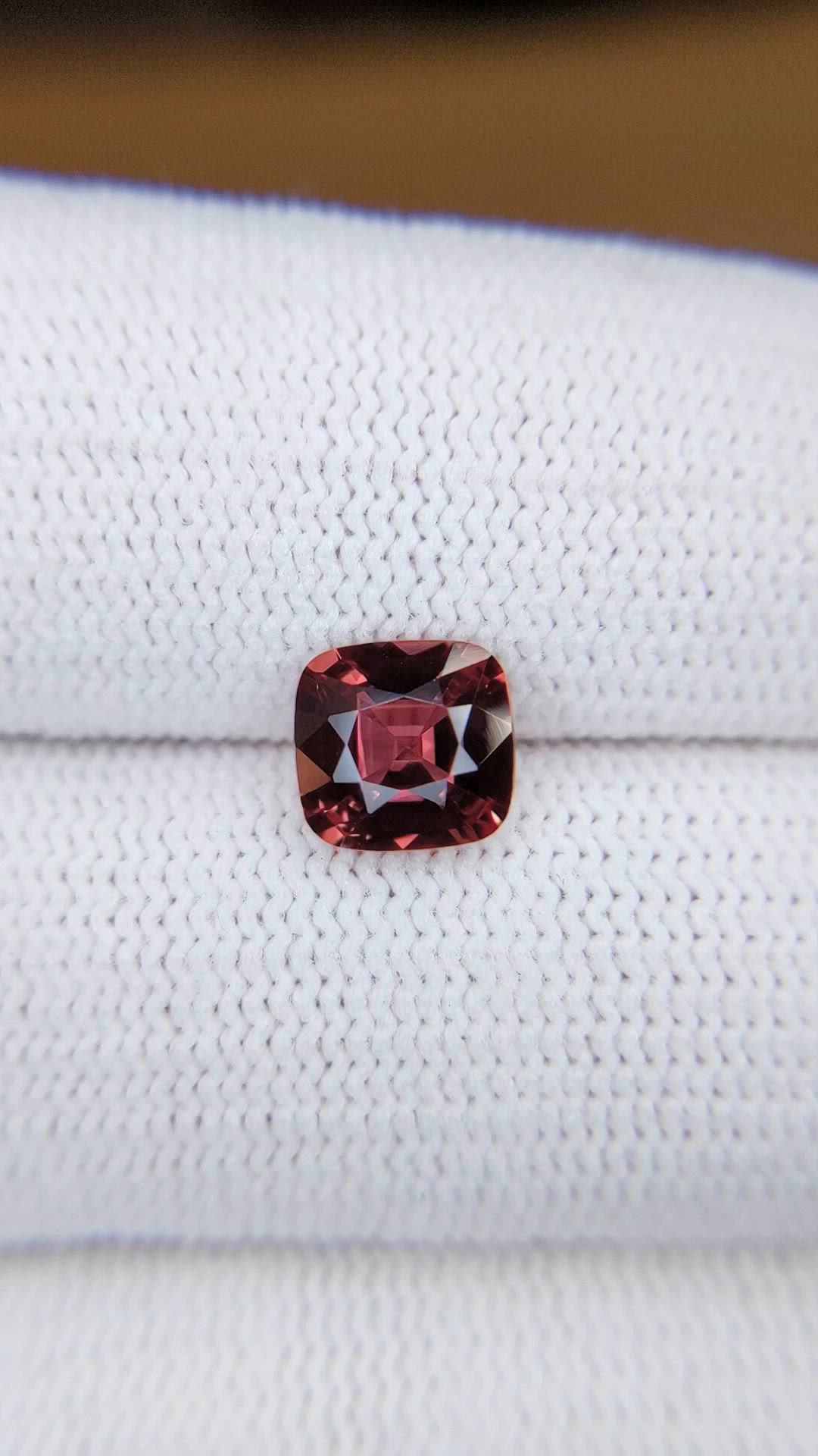 1.89 Ct. Reddish Pink Sapphire from Ceylon (Sri Lanka) Size Video