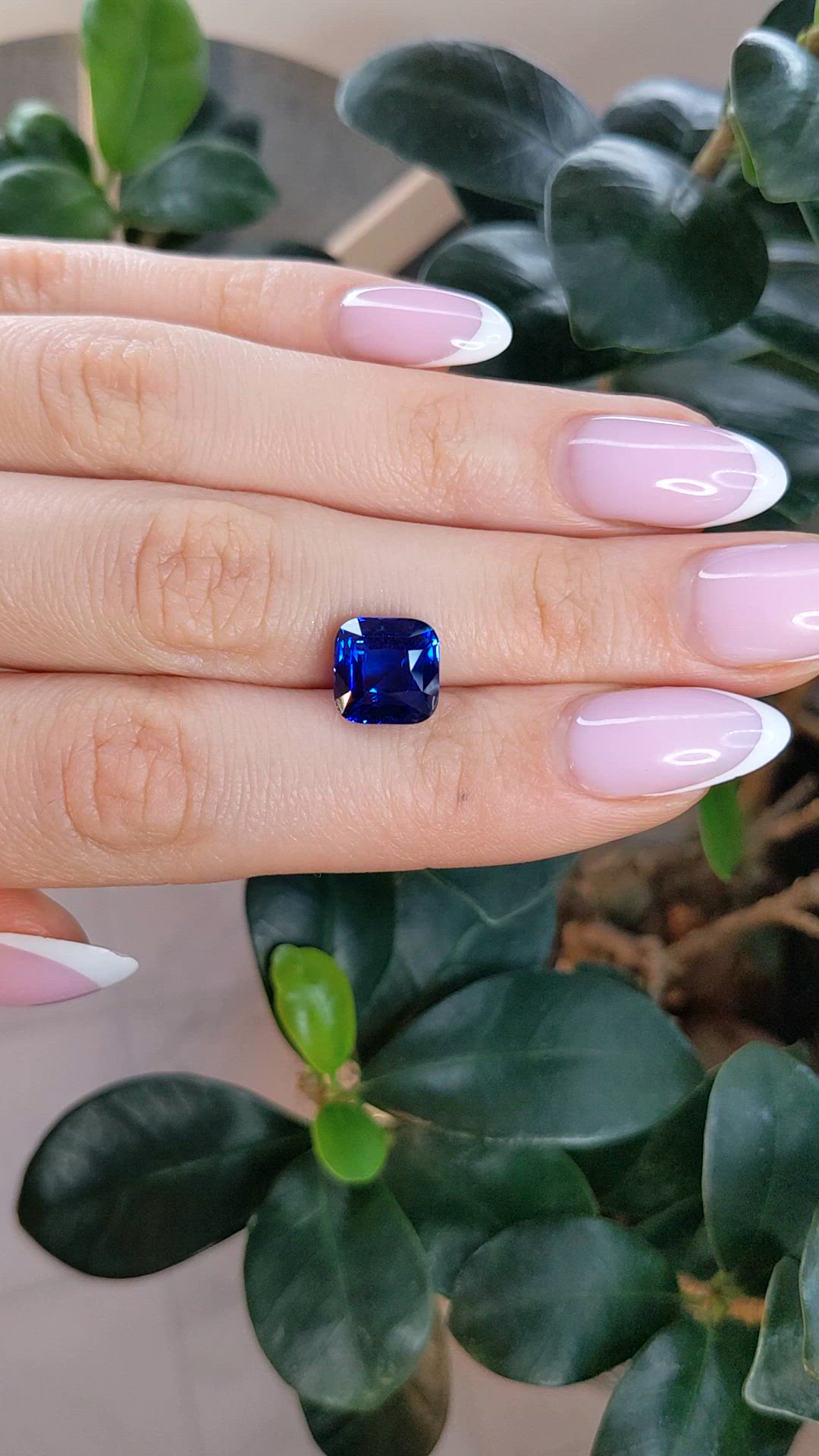 6.07 Ct. Blue Sapphire from Ceylon (Sri Lanka) Size Video