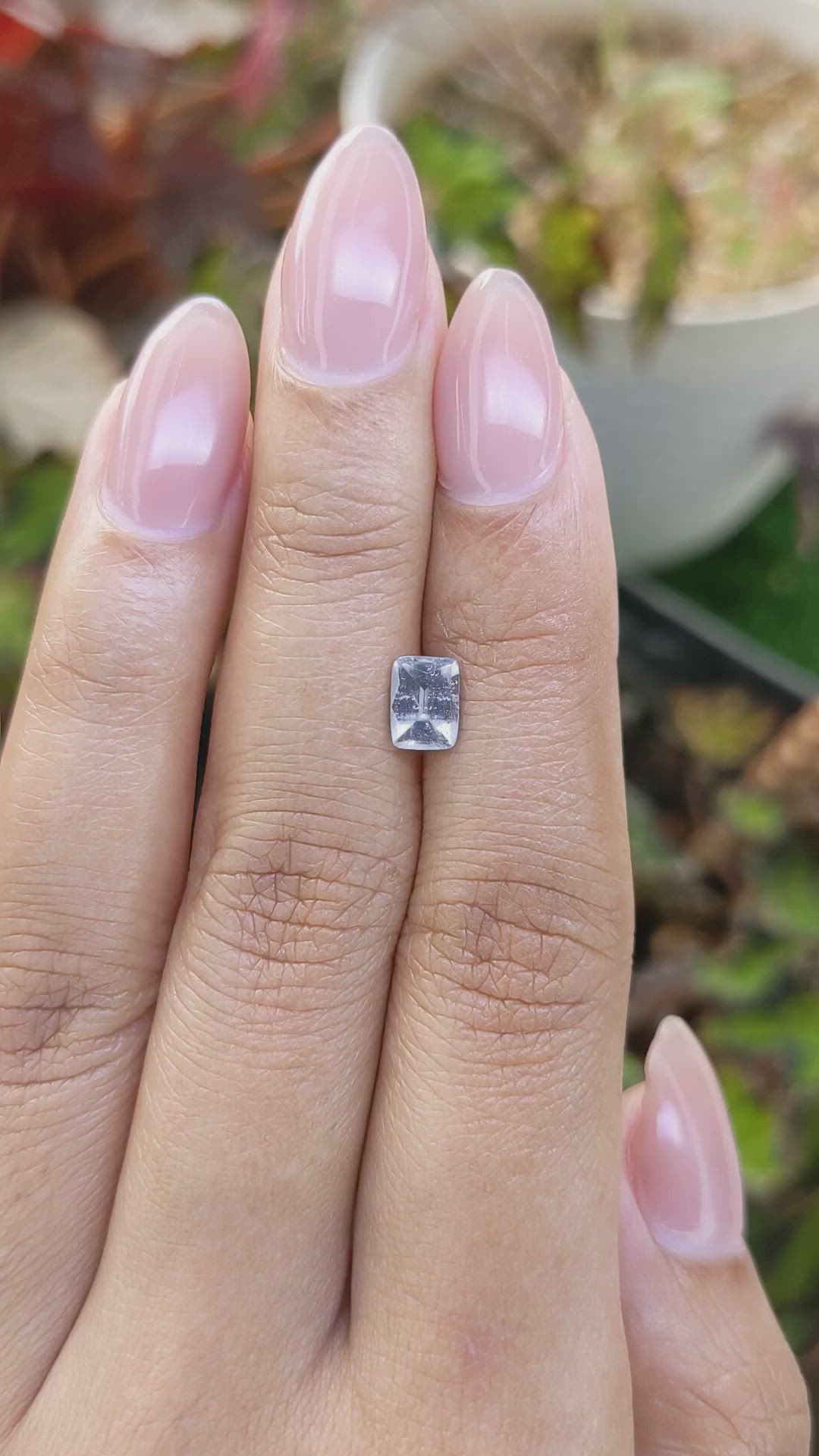 0.81 Ct. Bluish Purple Sapphire from Ceylon (Sri Lanka) Size Video