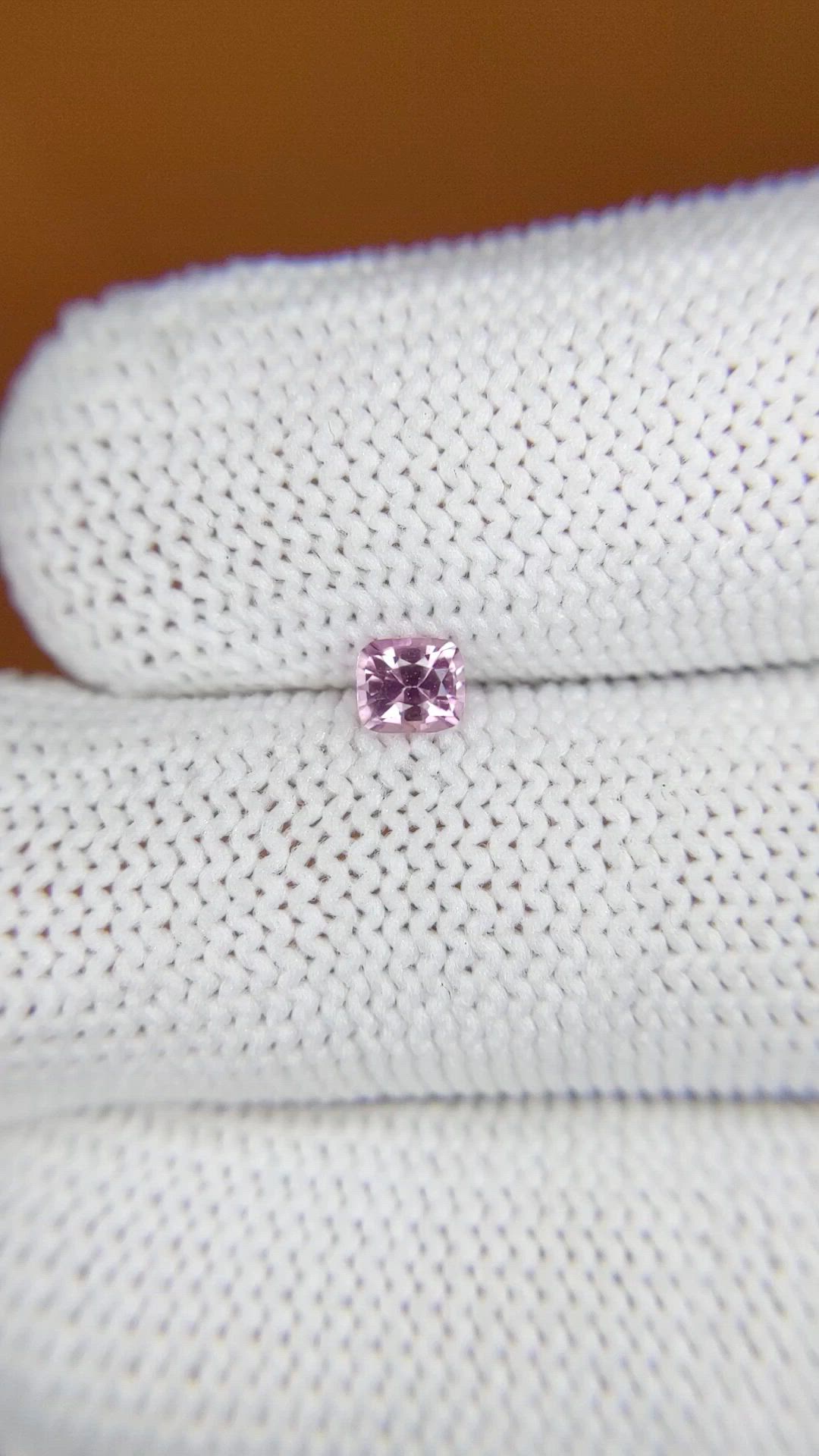 0.32 Ct. Purplish Pink Sapphire from Ceylon (Sri Lanka) Size Video