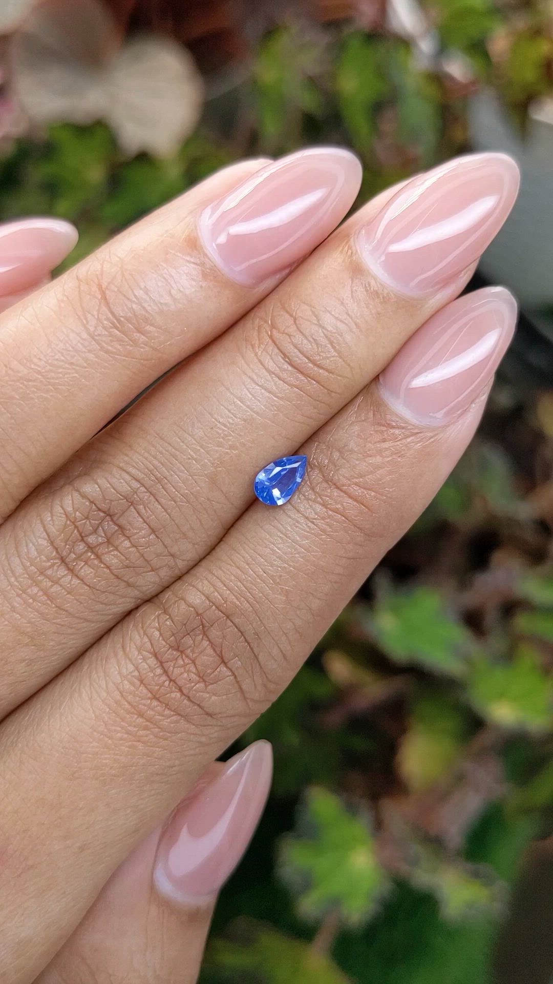 0.42 Ct. Blue Sapphire from Ceylon (Sri Lanka) Size Video