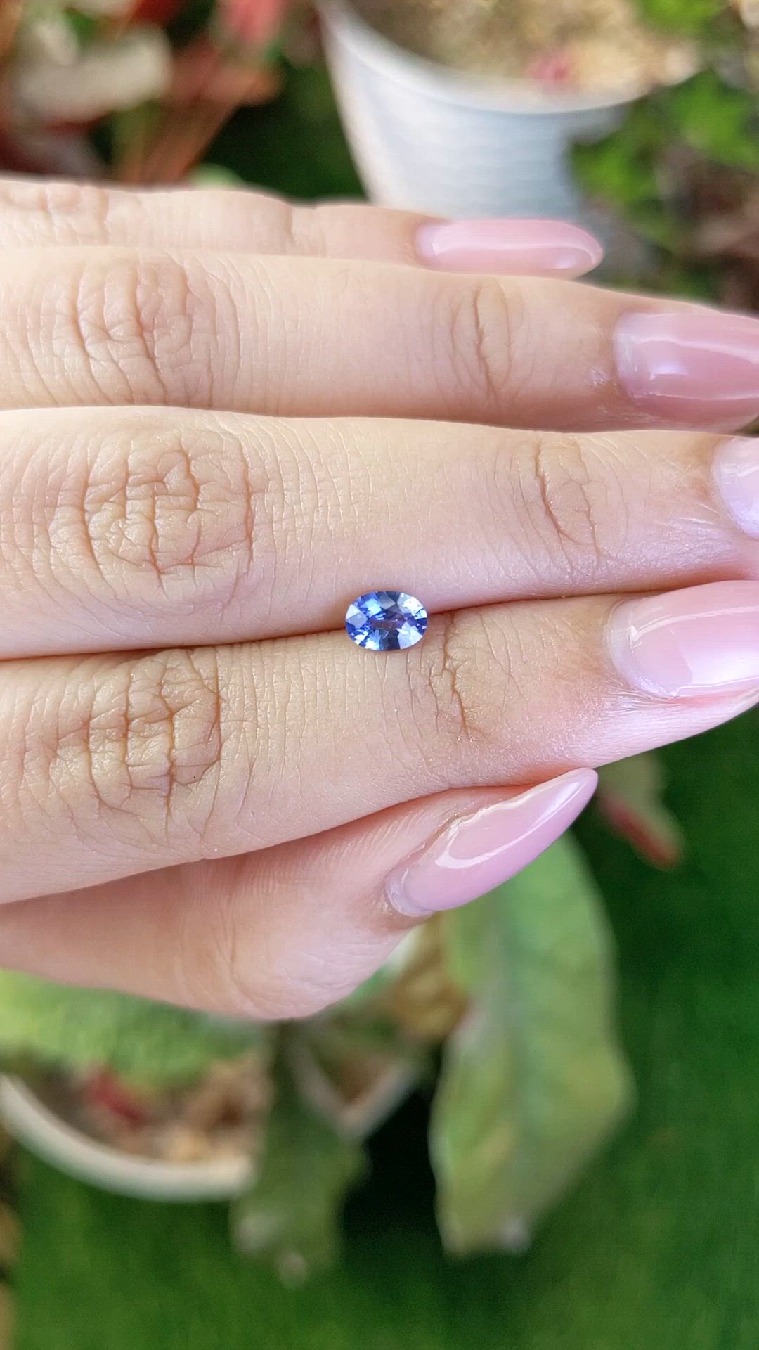0.50 Ct. Blue Sapphire from Ceylon (Sri Lanka) Size Video