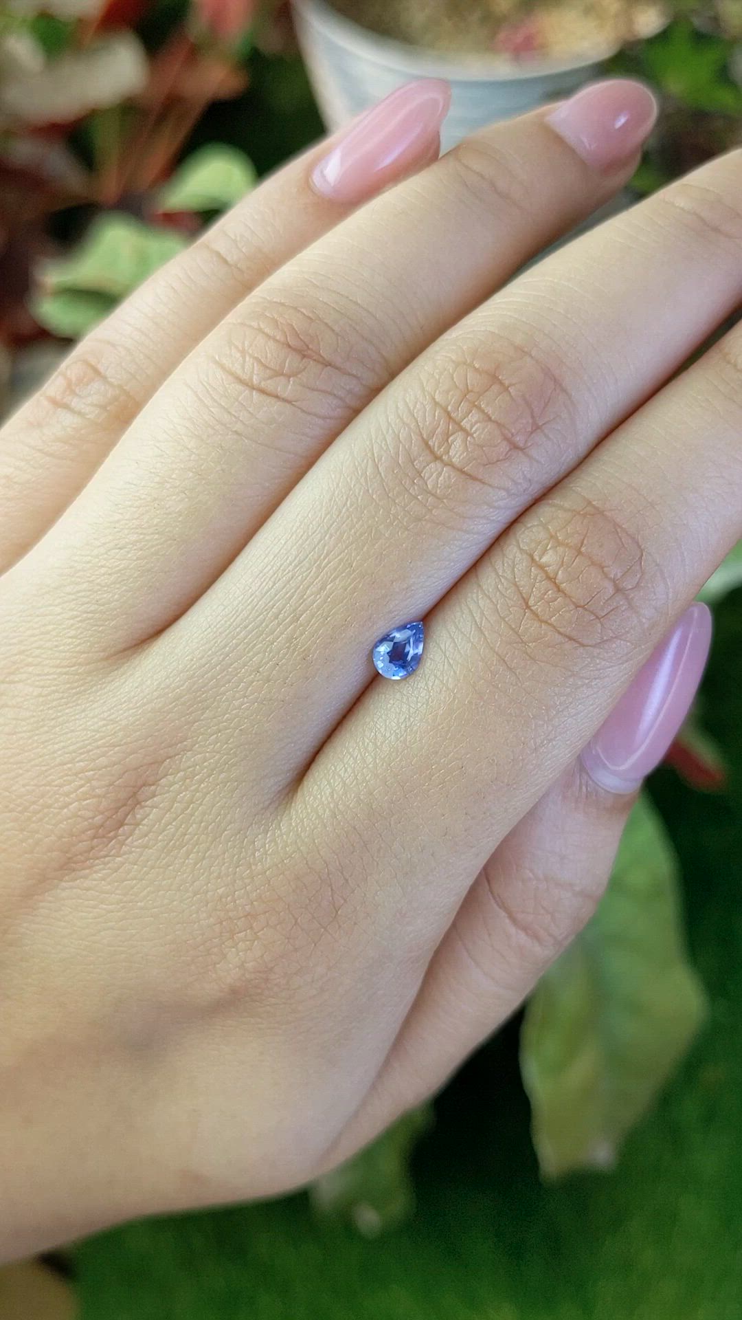 0.45 Ct. Blue Sapphire from Ceylon (Sri Lanka) Size Video