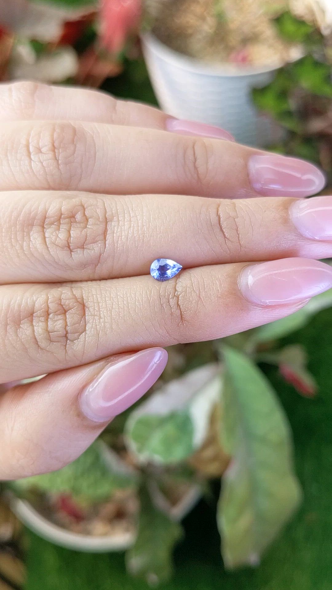 0.45 Ct. Blue Sapphire from Ceylon (Sri Lanka) Size Video