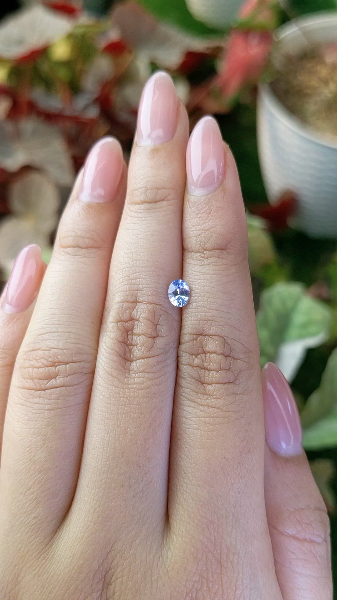0.49 Ct. Blue Sapphire from Ceylon (Sri Lanka) Size Video