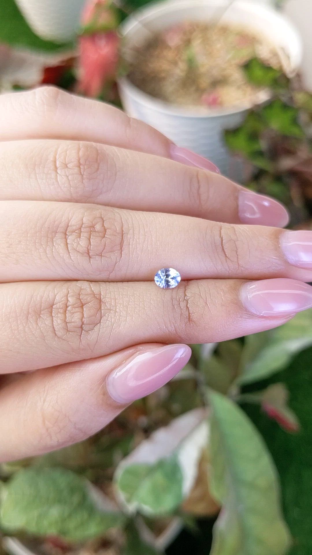 0.49 Ct. Blue Sapphire from Ceylon (Sri Lanka) Size Video