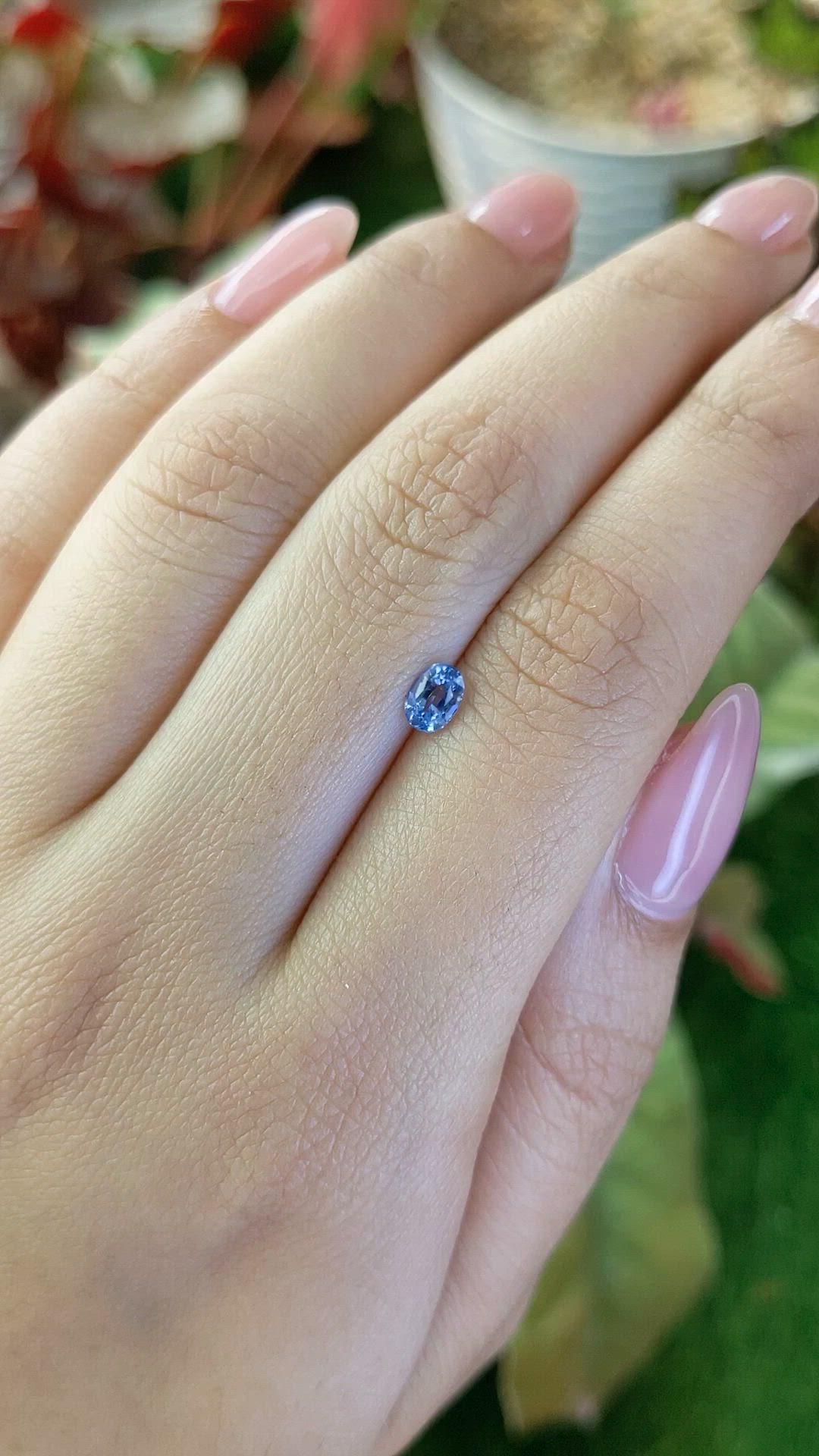 0.53 Ct. Blue Sapphire from Ceylon (Sri Lanka) Size Video