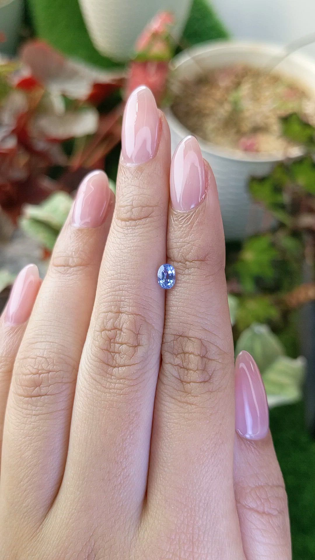 0.53 Ct. Blue Sapphire from Ceylon (Sri Lanka) Size Video