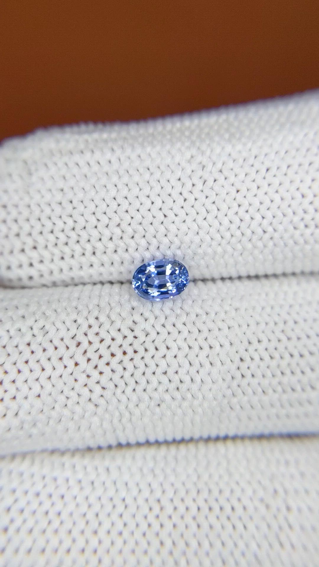 0.53 Ct. Blue Sapphire from Ceylon (Sri Lanka) Size Video